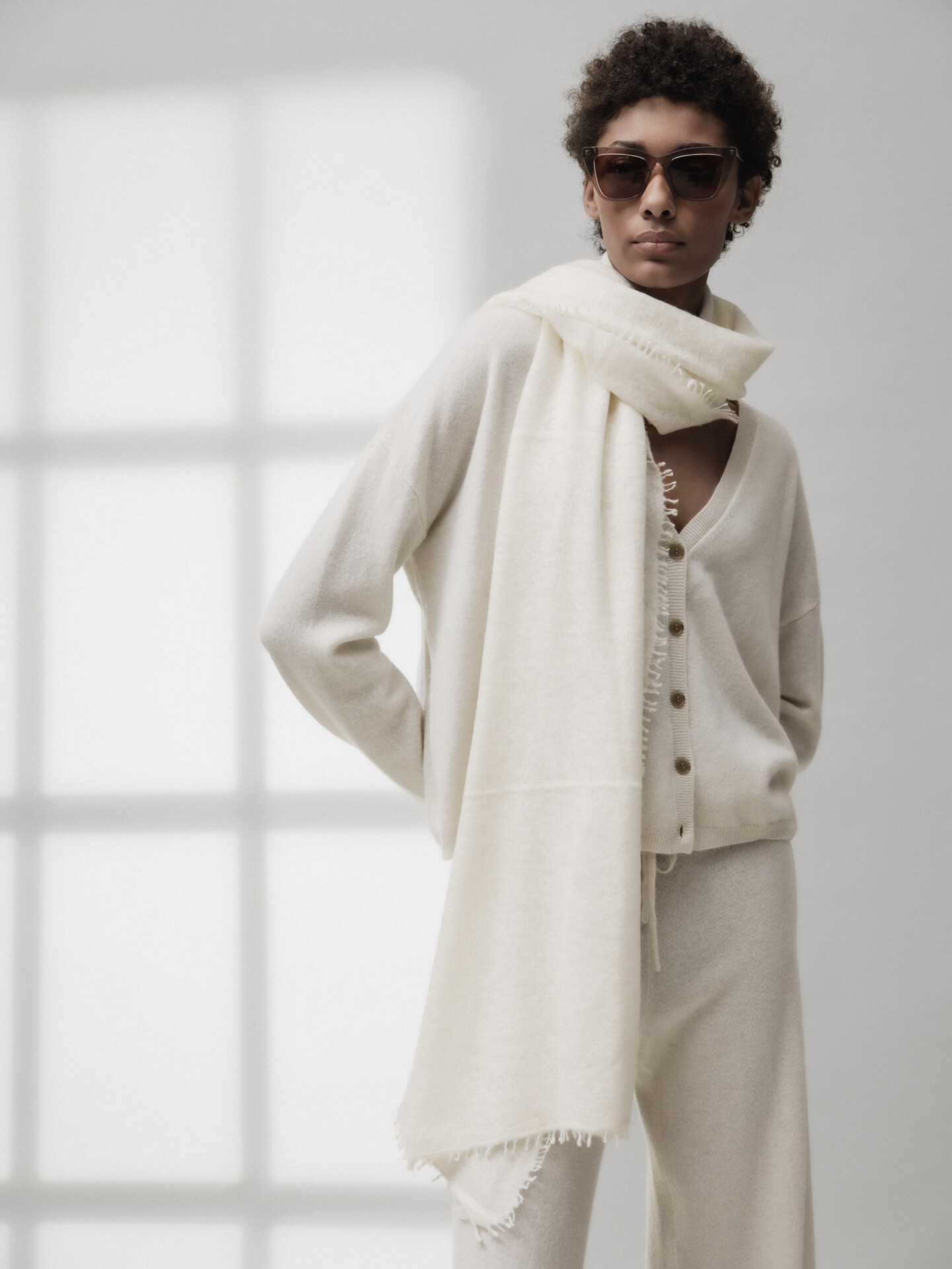 Cashmere Sweater Esisto Schal Cashmere Esisto Cashmere Schal Grau