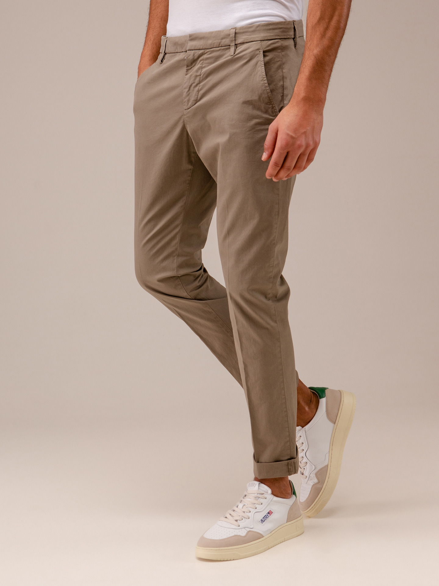 DONDUP Chinohose aus Baumwolle Herren (025 MILITARY)