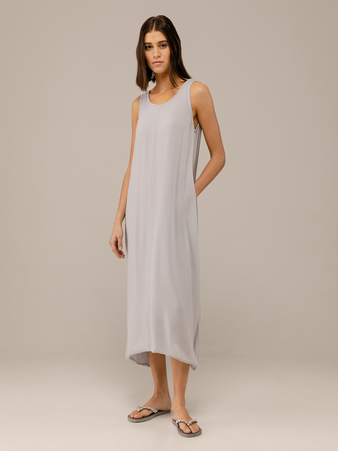 PRIVATE 02 04 Maxi-Kleid aus Seide Damen (02 SANDY)