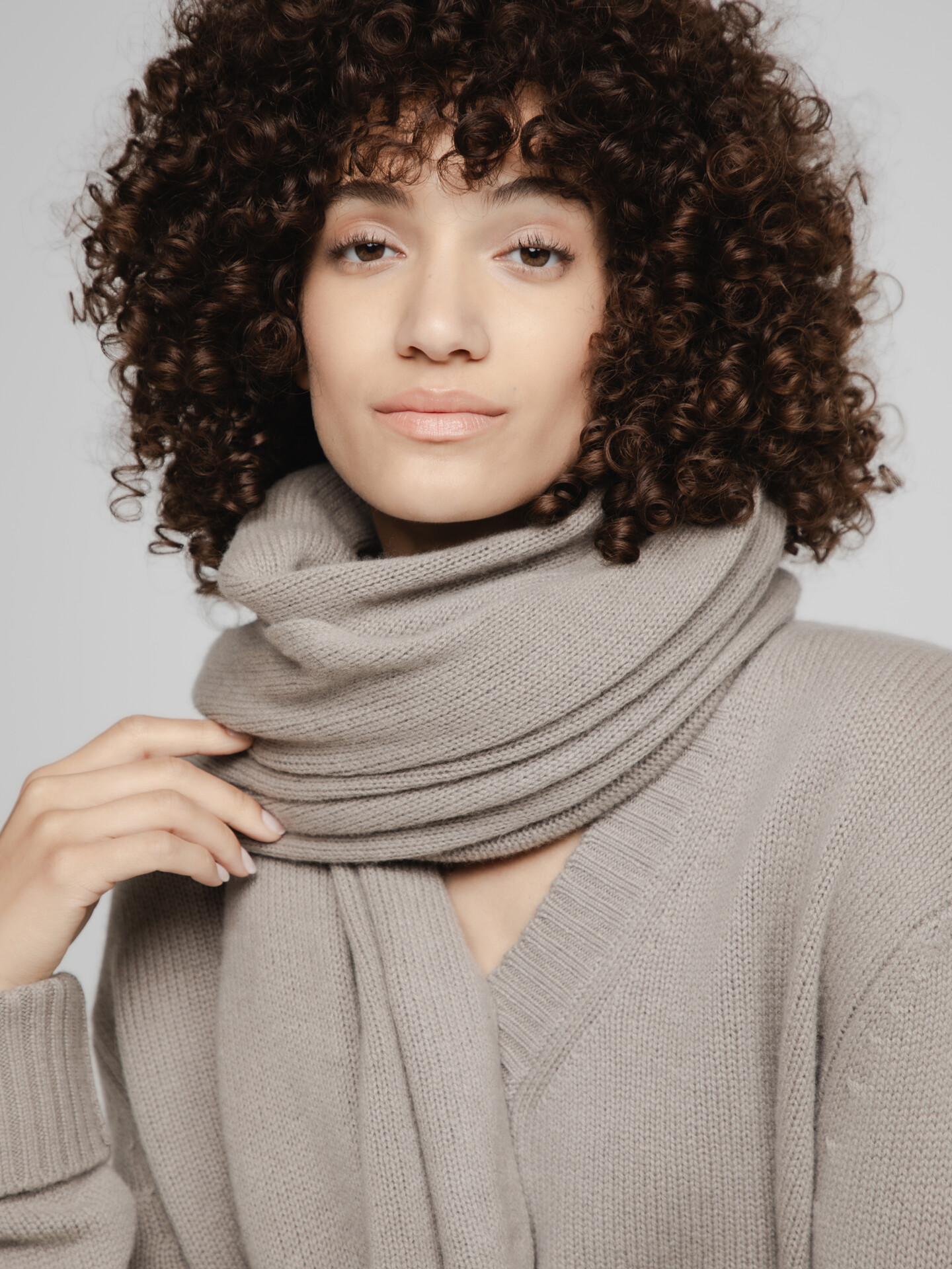 DANIELS Schal aus Cashmere Damen (TAUPE ALT2303)
