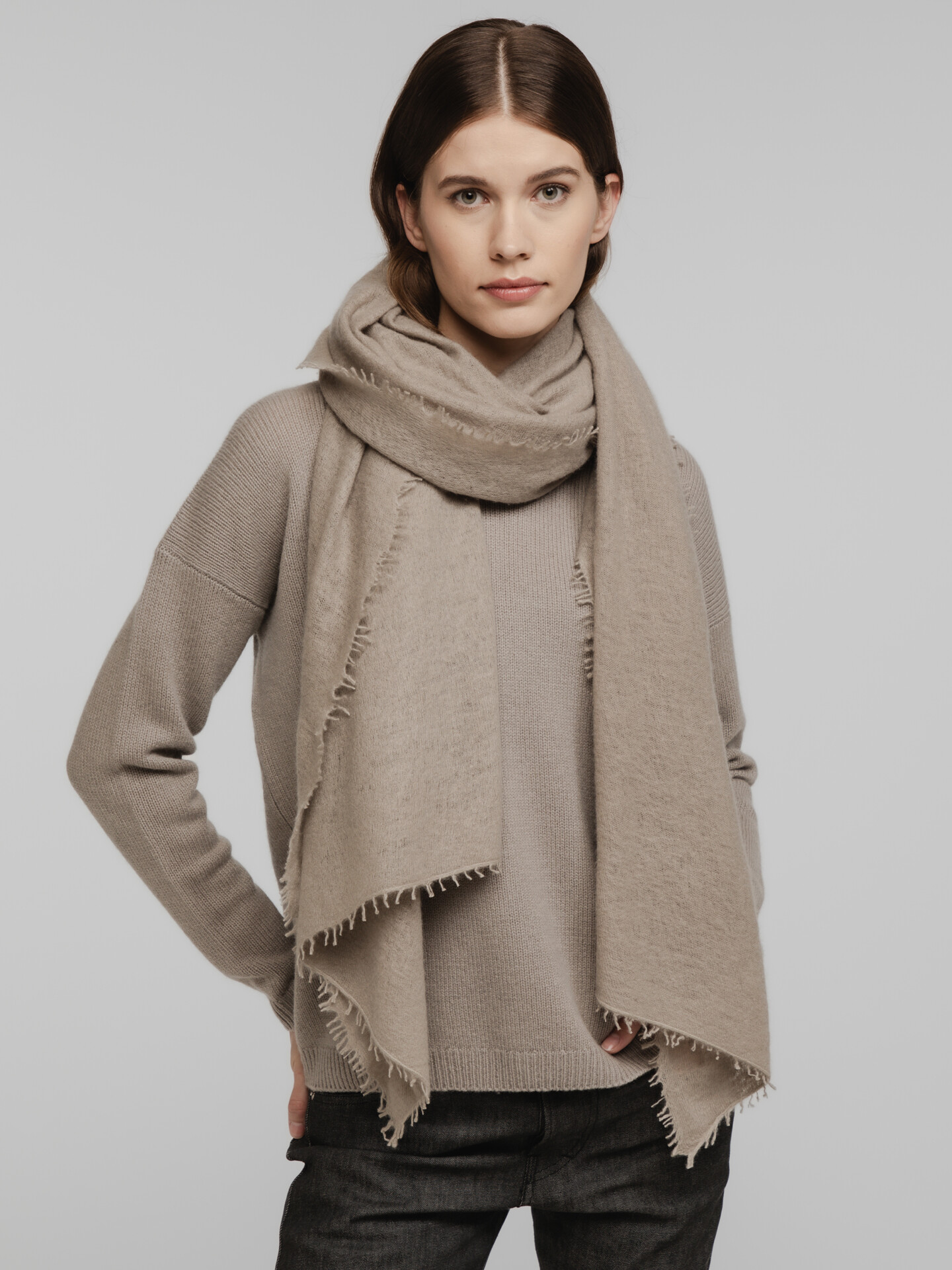 PUR SCHOEN Schal aus Cashmere Damen (4022 CAMEL)