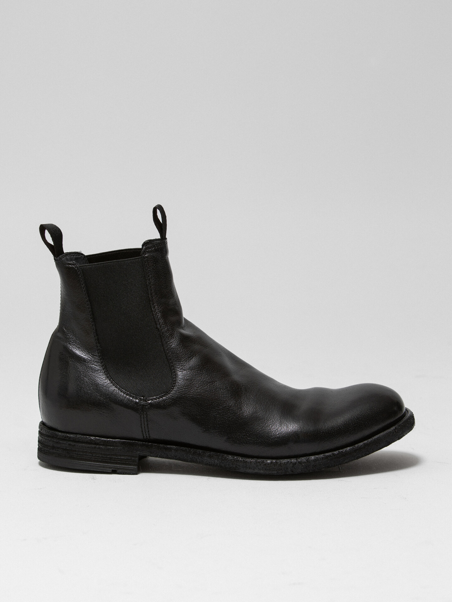 Chelsea Boots aus Kalbsleder von OFFICINE CREATIVE NERO online 