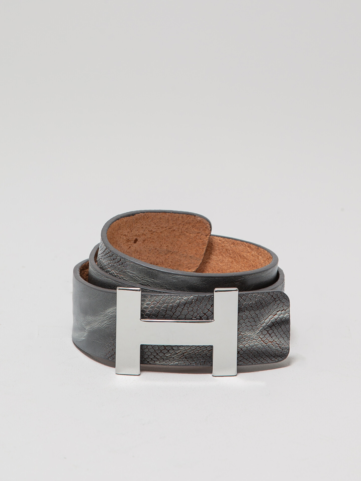 LUCA KAYZ Gürtel aus Leder Damen (DARK TAUPE)