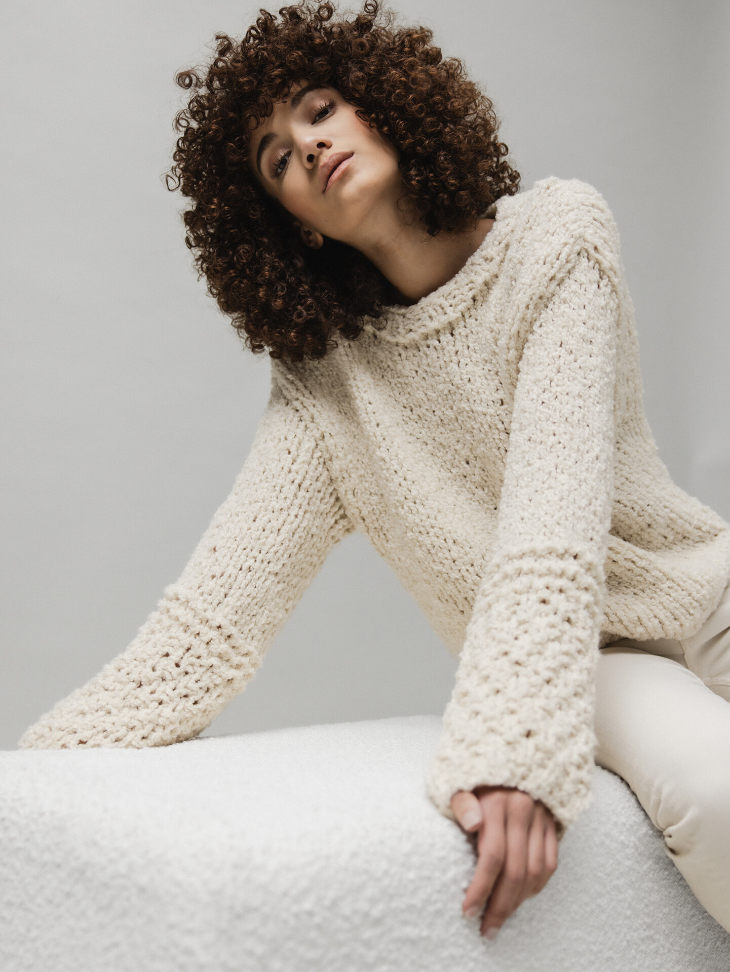 ELLA SILLA Pullover aus Cashmere Damen (ECRU)