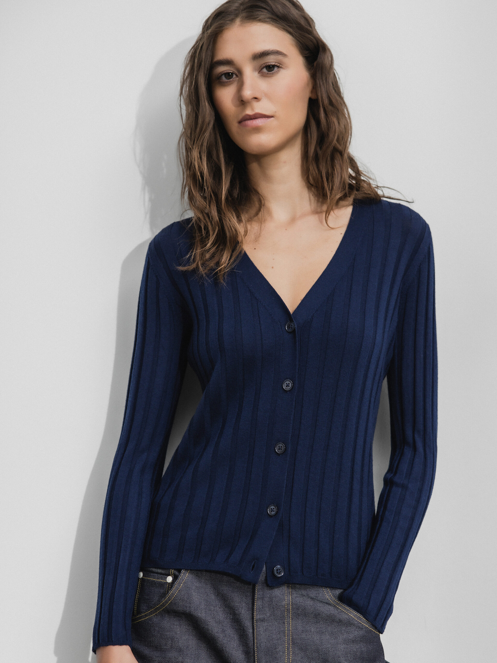 DANIELS Strickjacke aus Merinowolle Damen (NAVY 51046)