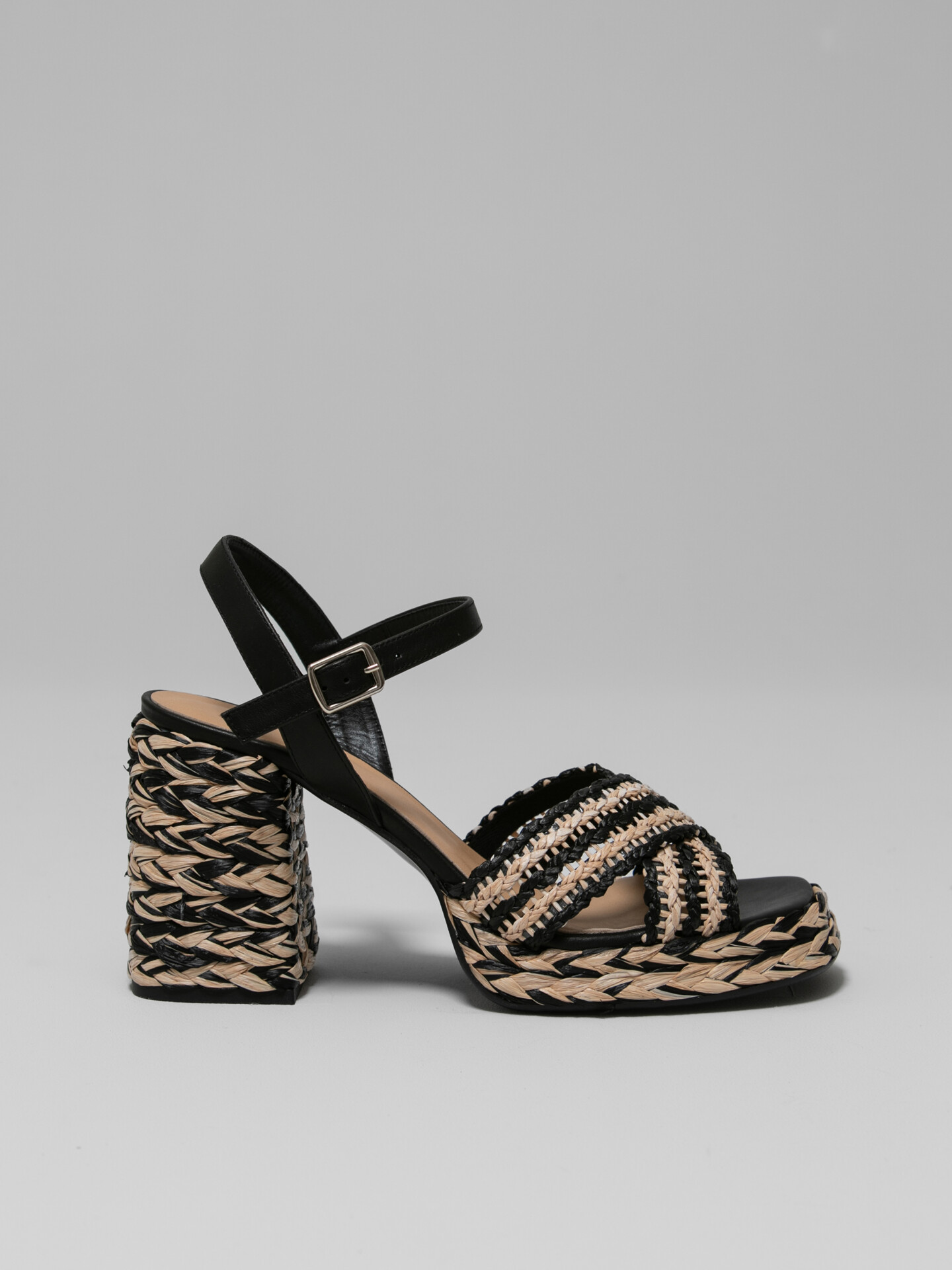 CASTAÑER Plateau-Sandaletten Damen (NEGRO TOSTA)