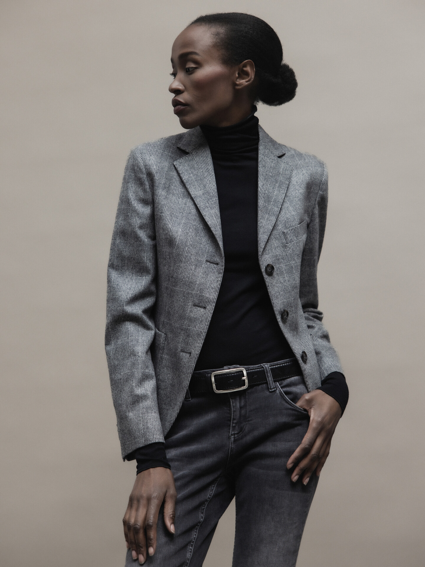 DANIELS Blazer aus Wolle Damen (5234/0001 HELLGRAU)