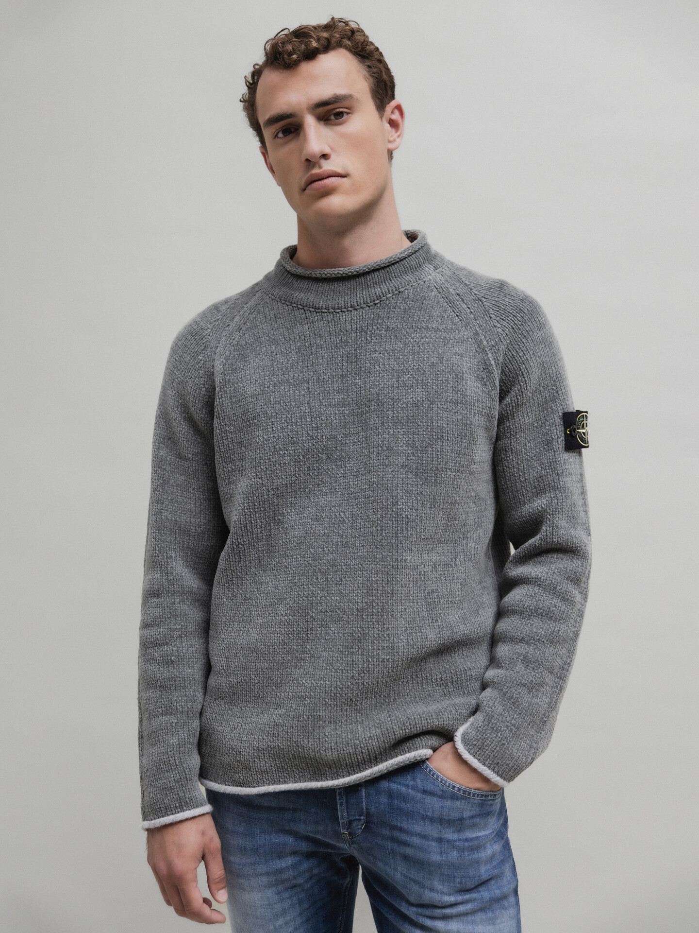 Pullover von STONE ISLAND V0066 GREY GREEN online shoppen – DANIELS