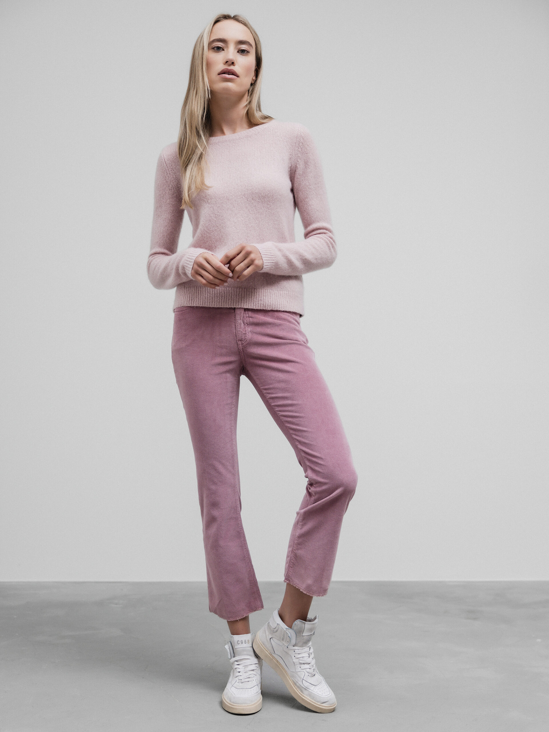 NINE IN THE MORNING Flared Cordhose Damen (ROSE)