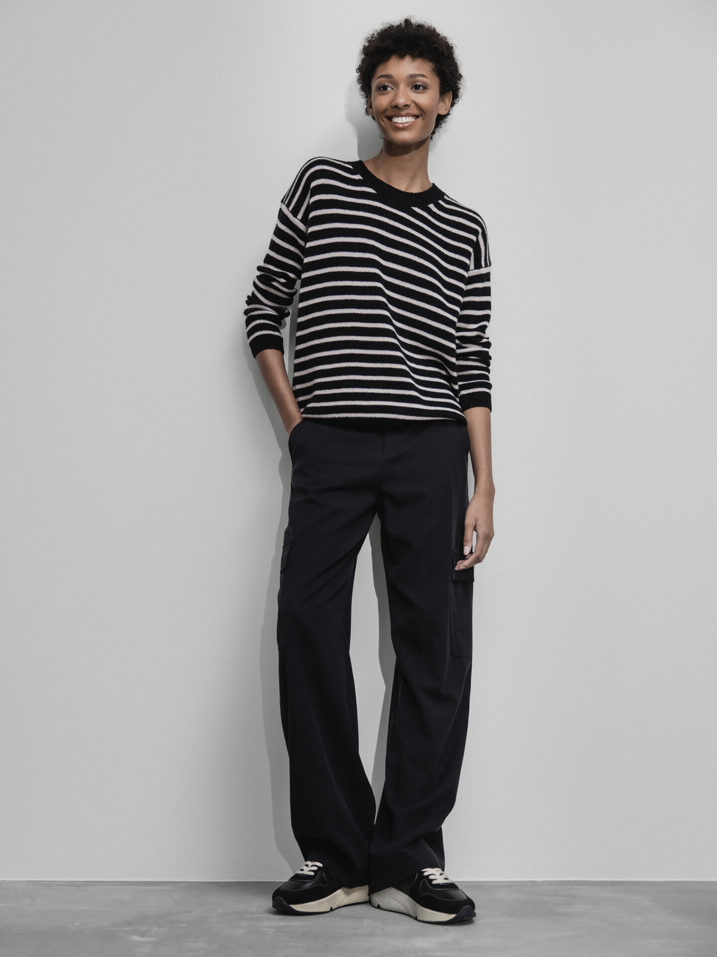 DANIELS Pullover aus Cashmere Damen (BLACK/BEIGE BLK/XA24086)