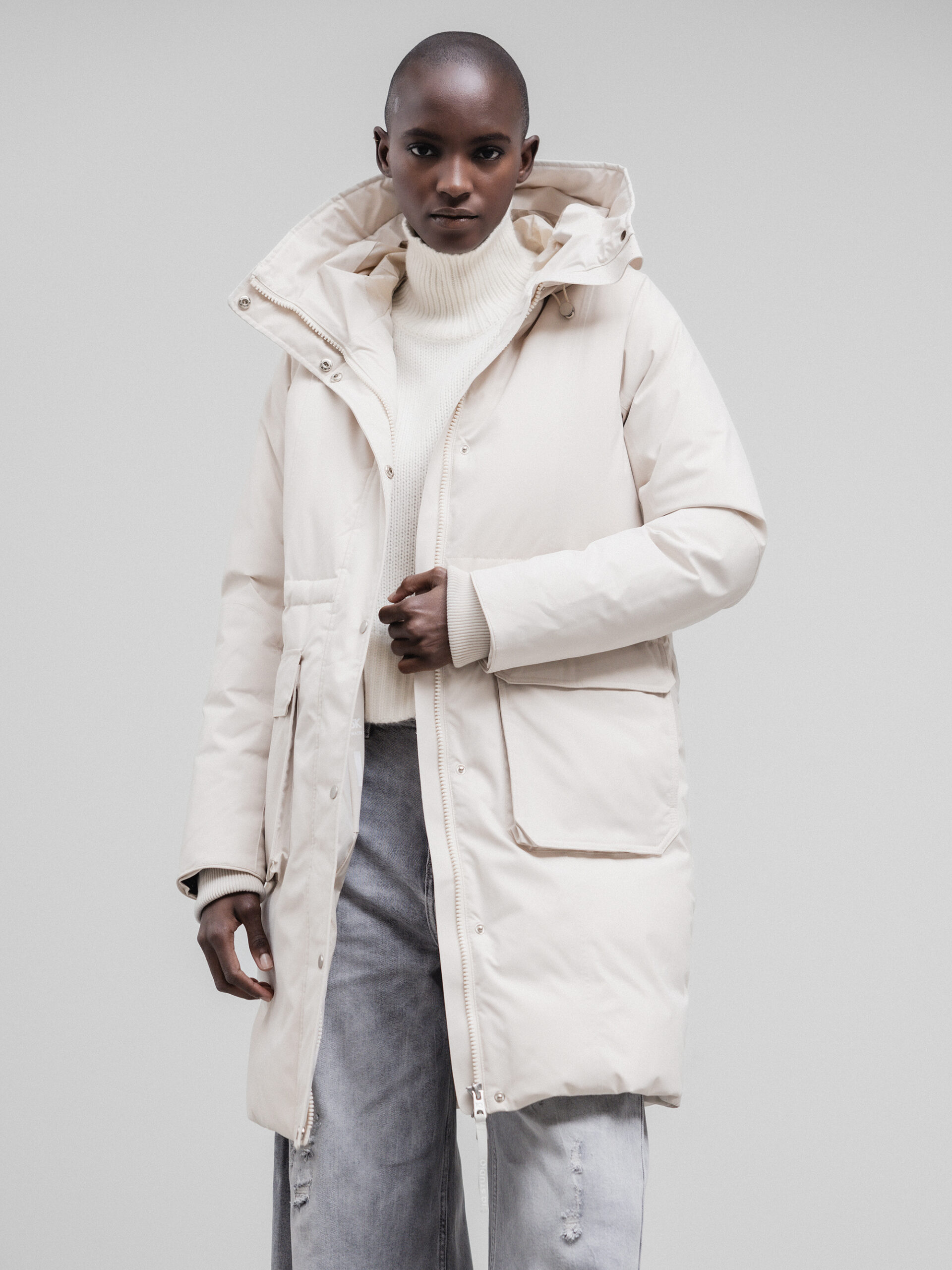 Daunenmantel von IQ STUDIO 1240 ECRU online shoppen