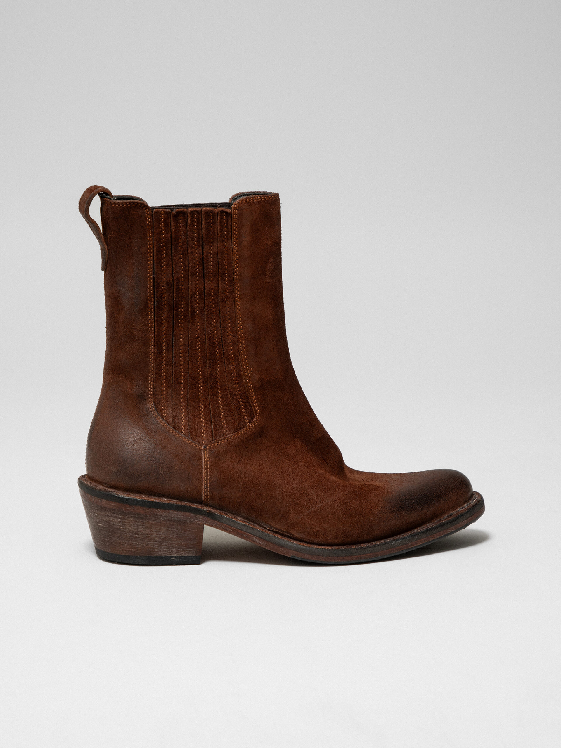 MOMA Lederstiefellette Damen (COGNAC/TABACCO)