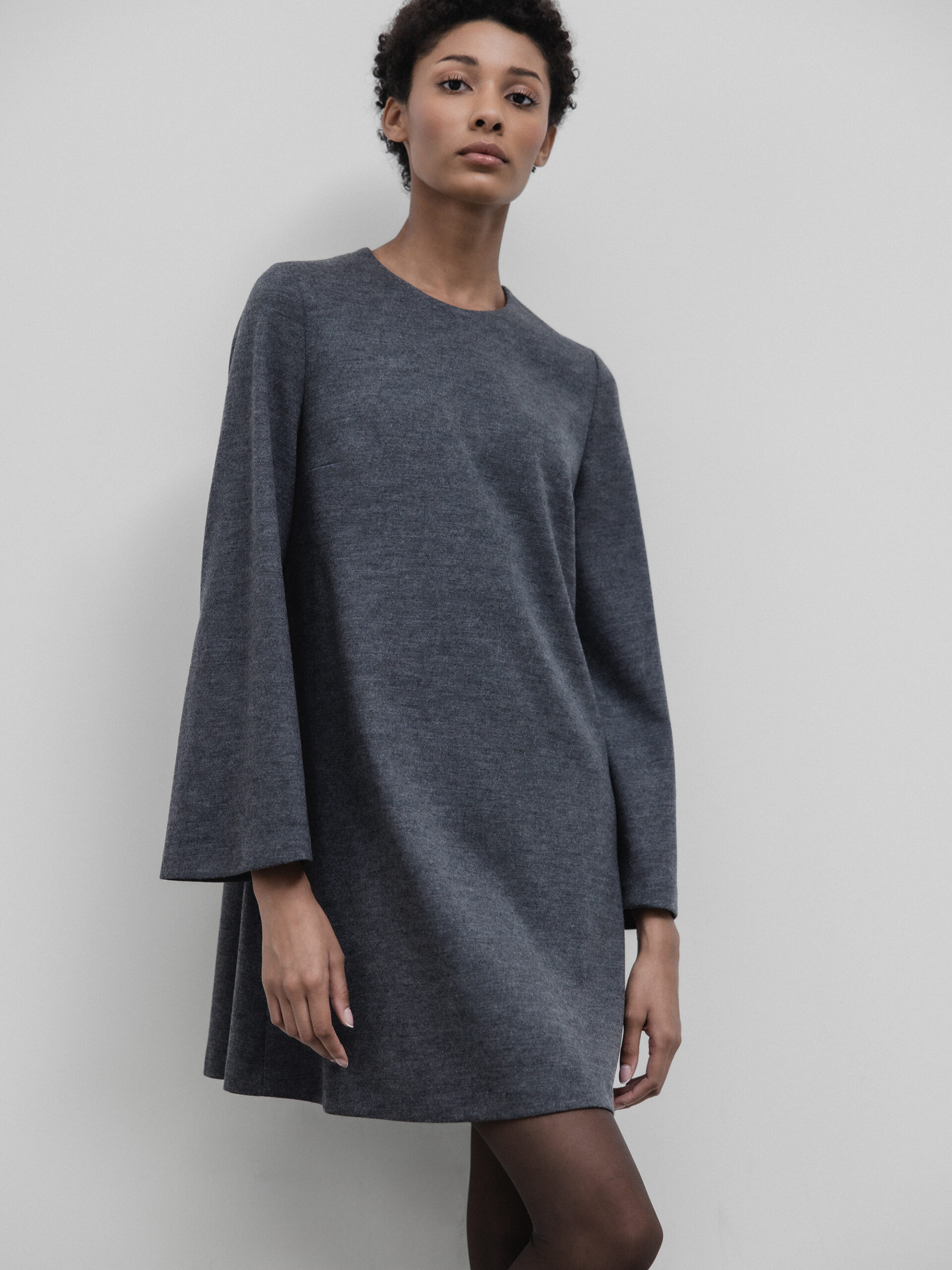 HARRIS WHARF LONDON Kurzes Kleid aus Schurwolle Damen (135 D.GREY MEL.)