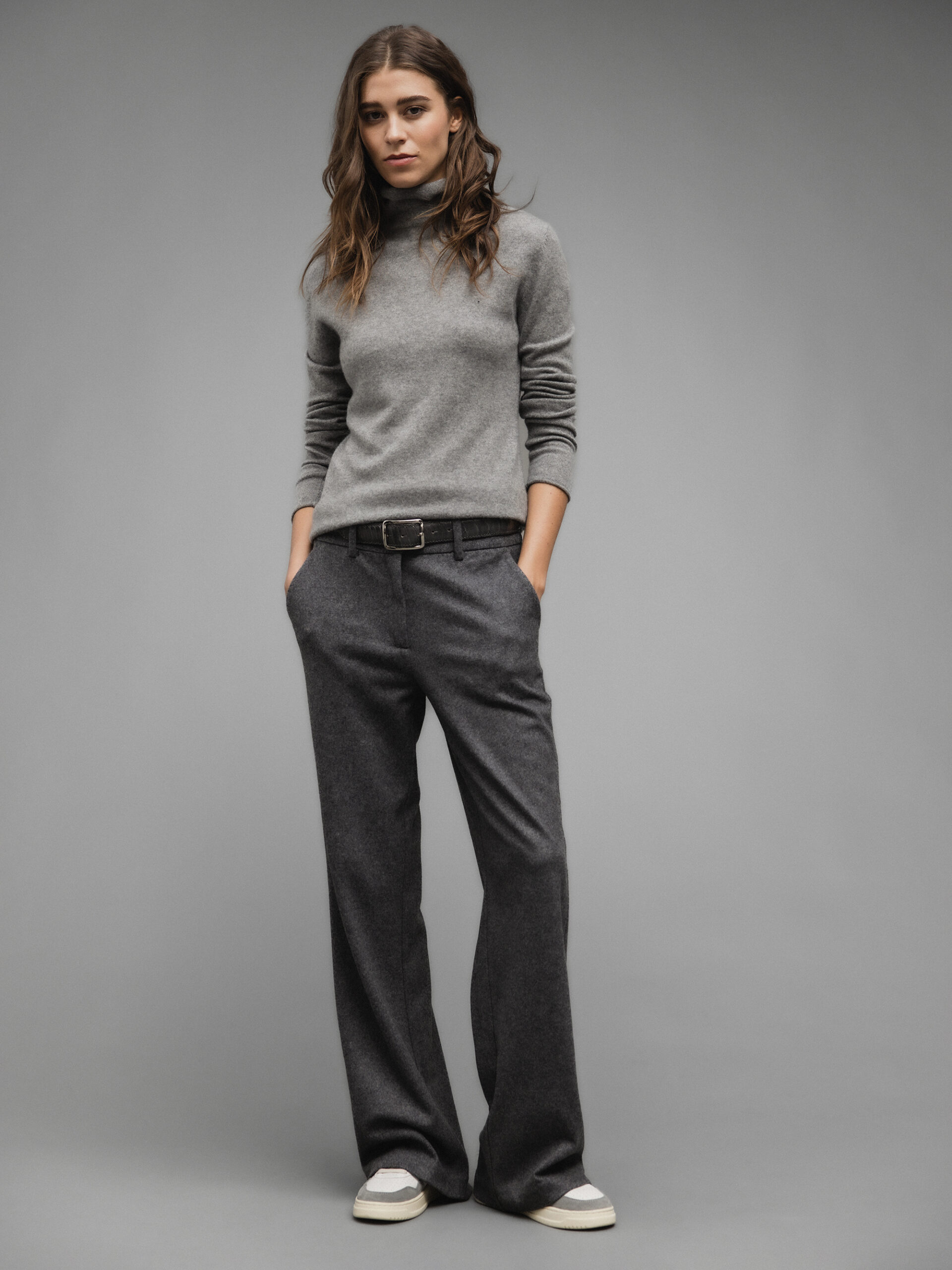 DANIELS Wollhose Damen (GRAU MEL 2802)