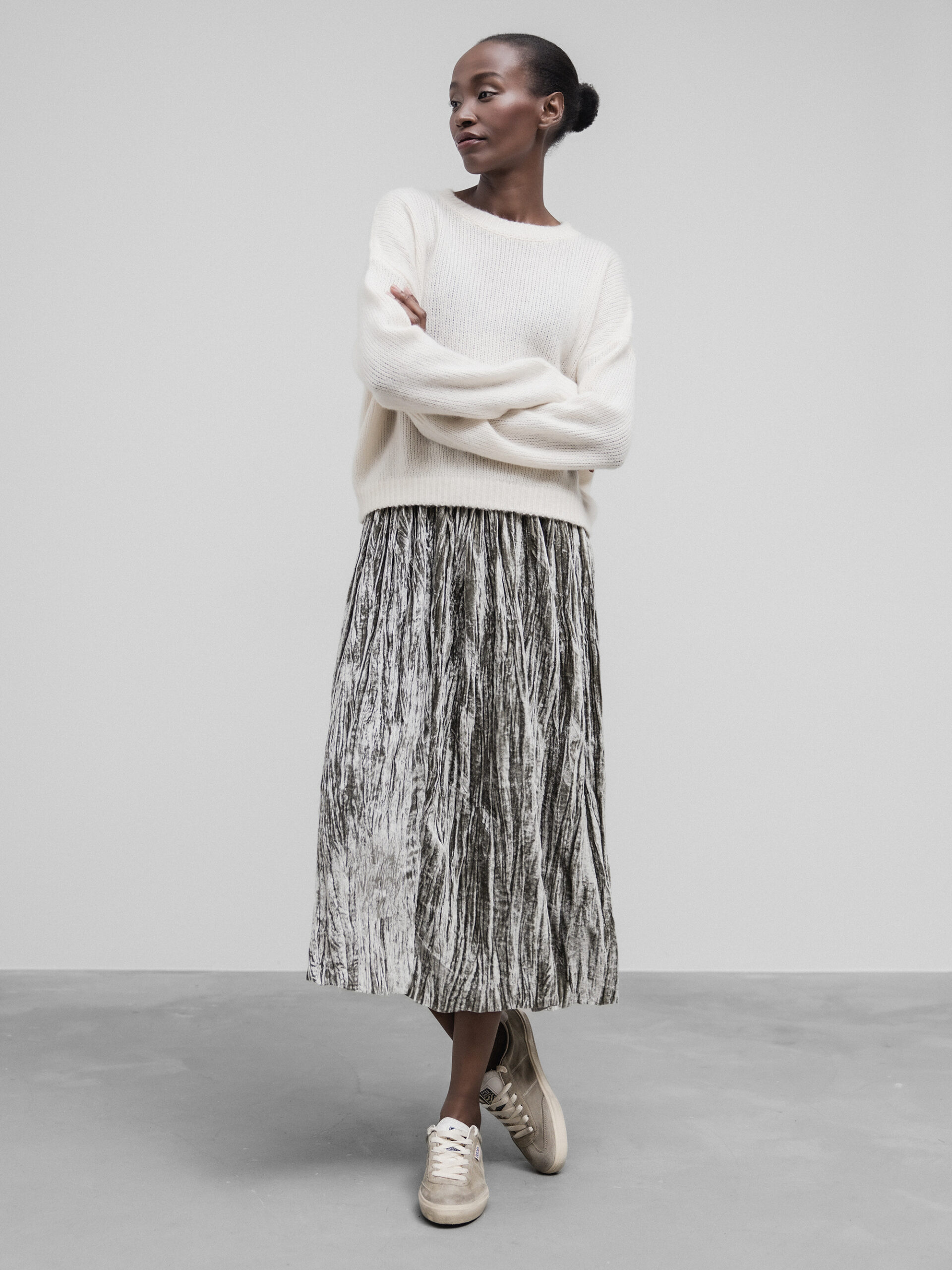 DANIELS Midi-Rock Damen (CHAMPAGNER 4332)