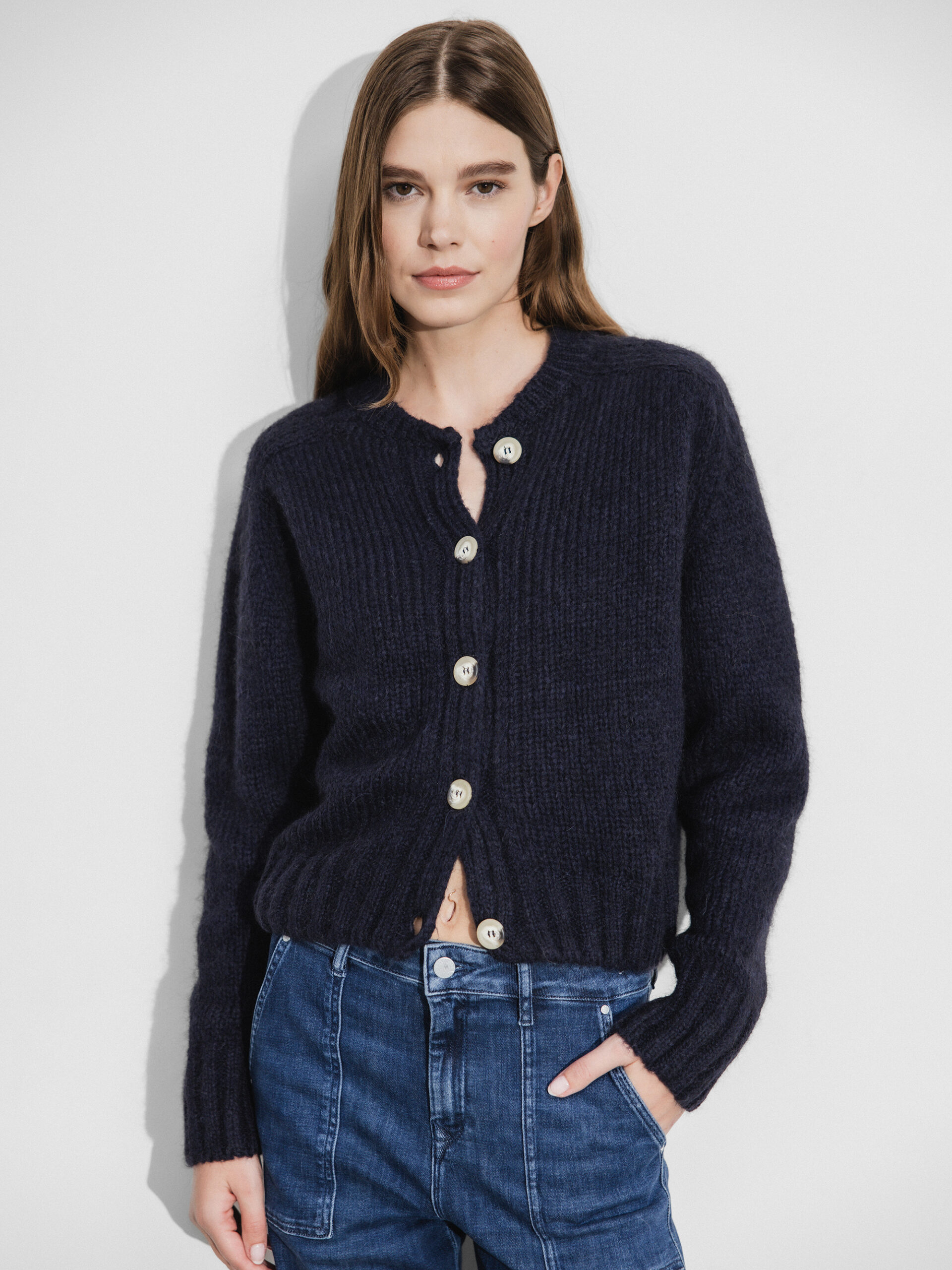 BY-BAR AMSTERDAM Strickjacke Damen (856 MIDNIGHT)