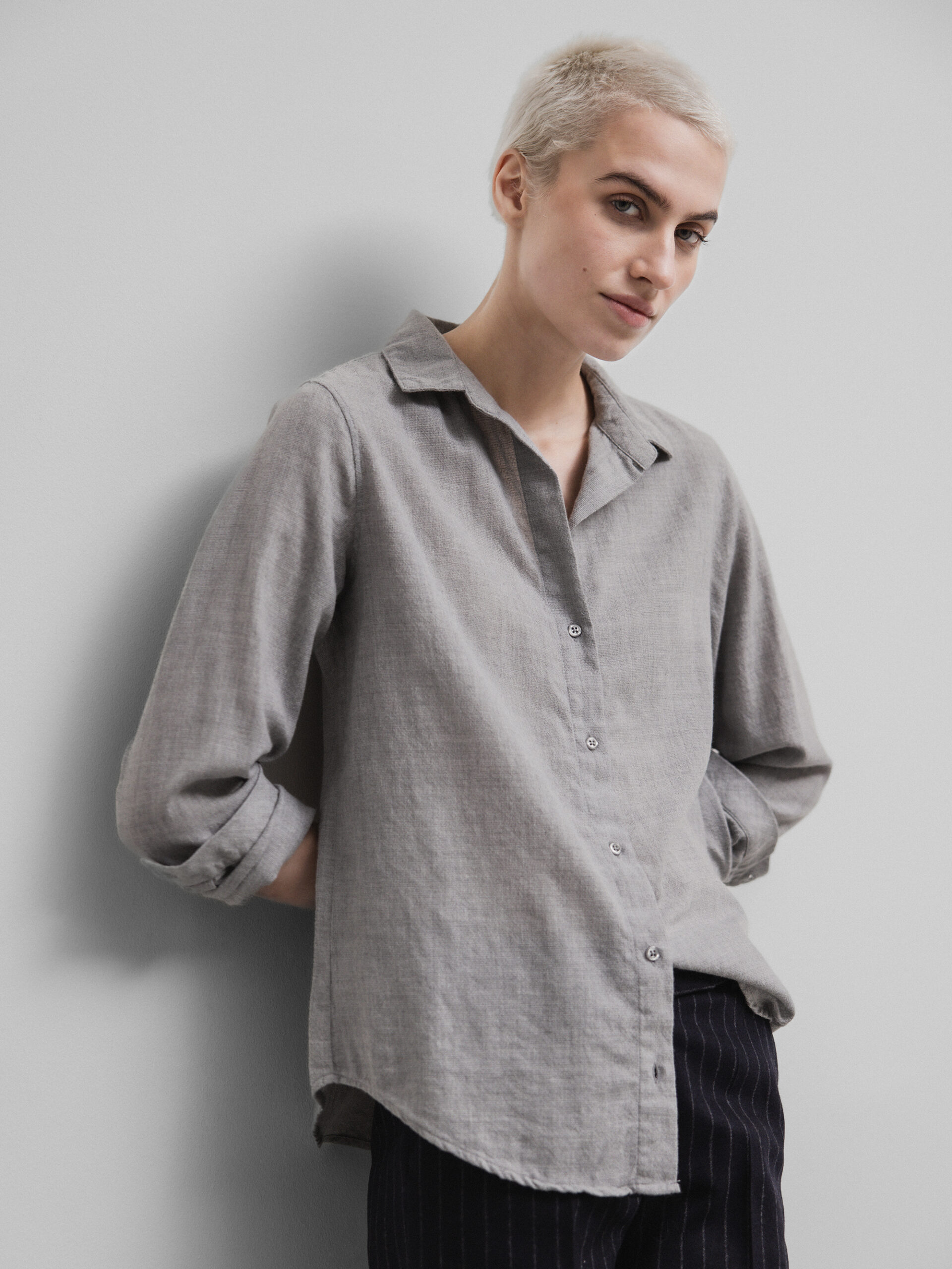 DANIELS Bluse Damen (GRAU 43B)