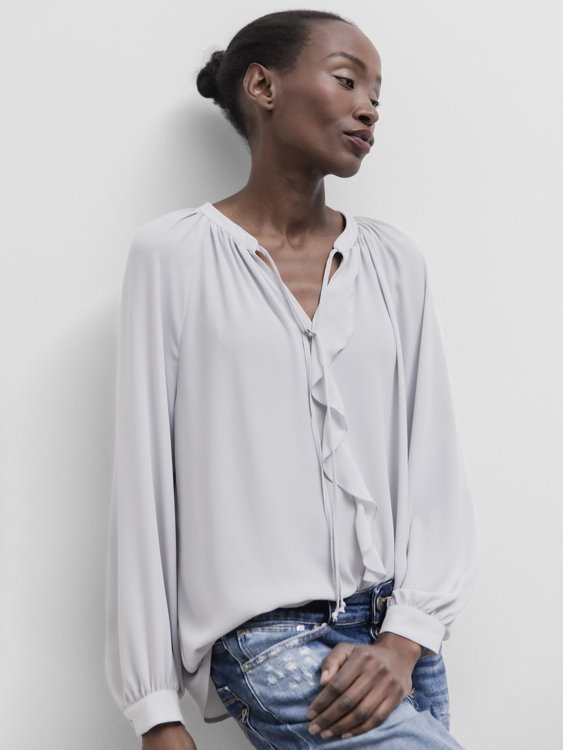 Janice & Jo Bluse Damen (244 SILBER)