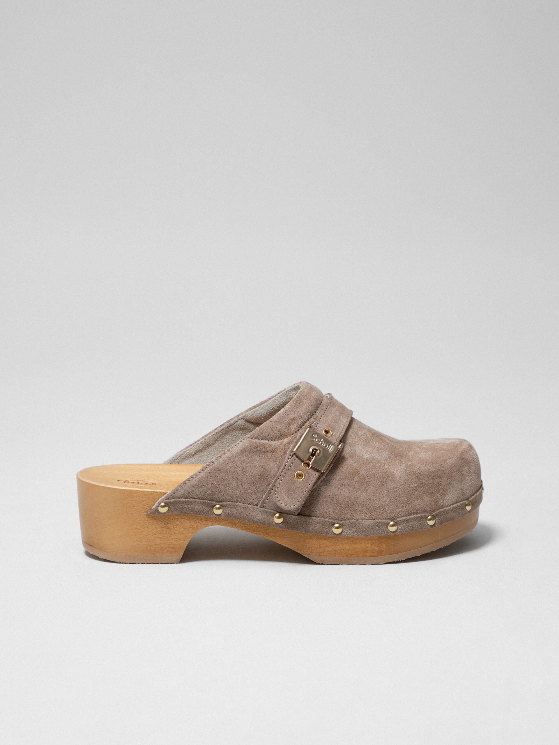 Clogs aus Veloursleder von SCHOLL 2462 BEIGE/HONEY online shoppen