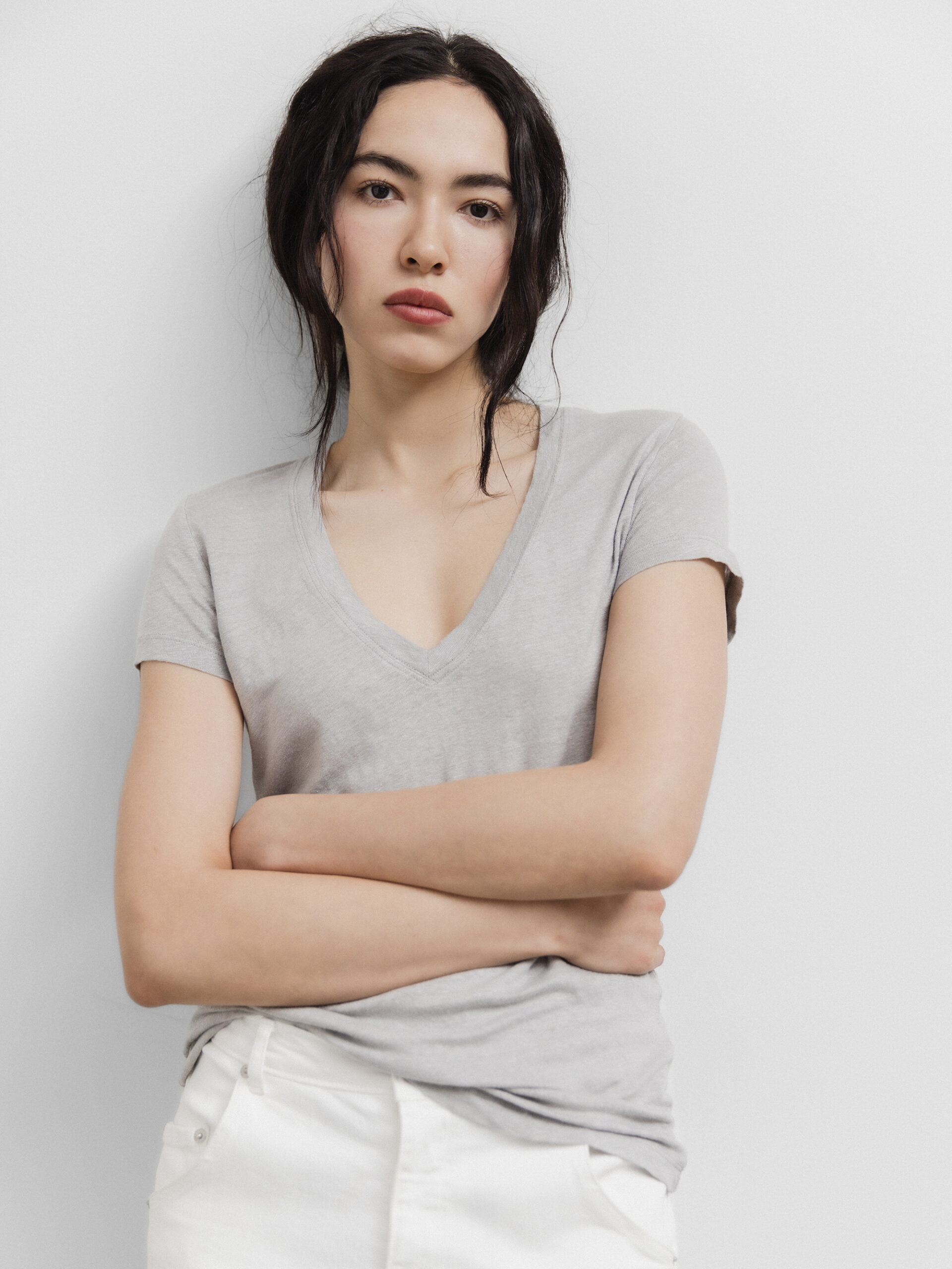 DANIELS T-Shirt aus Leinen Damen (SCHLAMM)