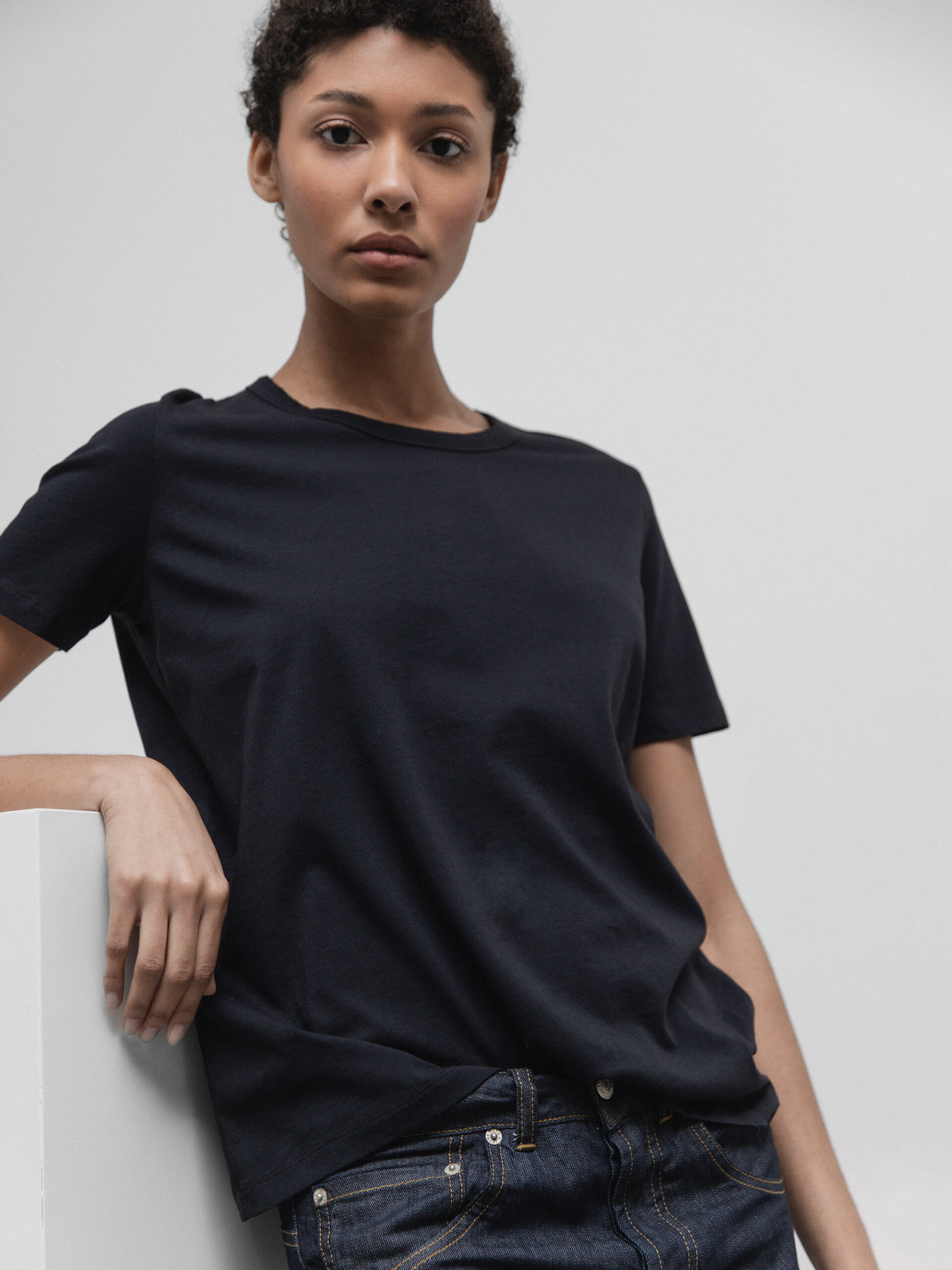 DANIELS T-Shirt aus Baumwolle Damen (NAVY)