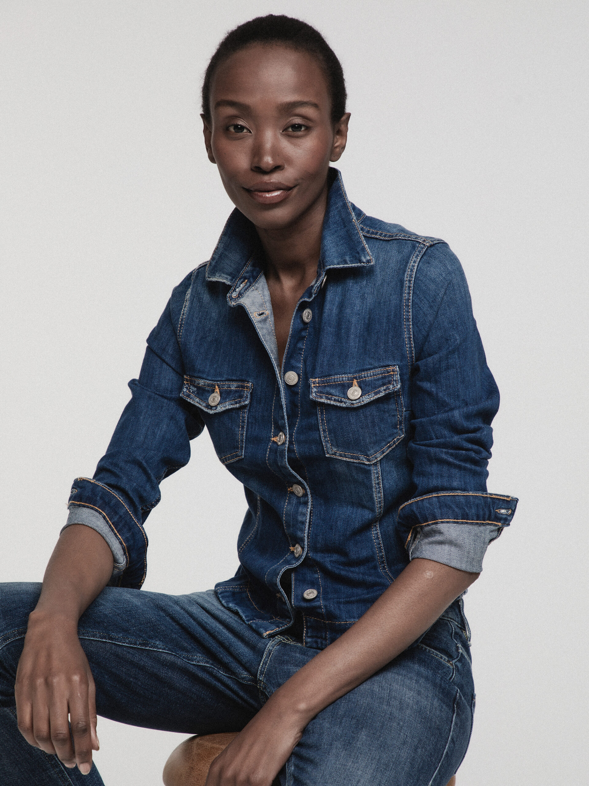 LE TEMPS DES CERISES Jeansjacke Damen (D STONE)