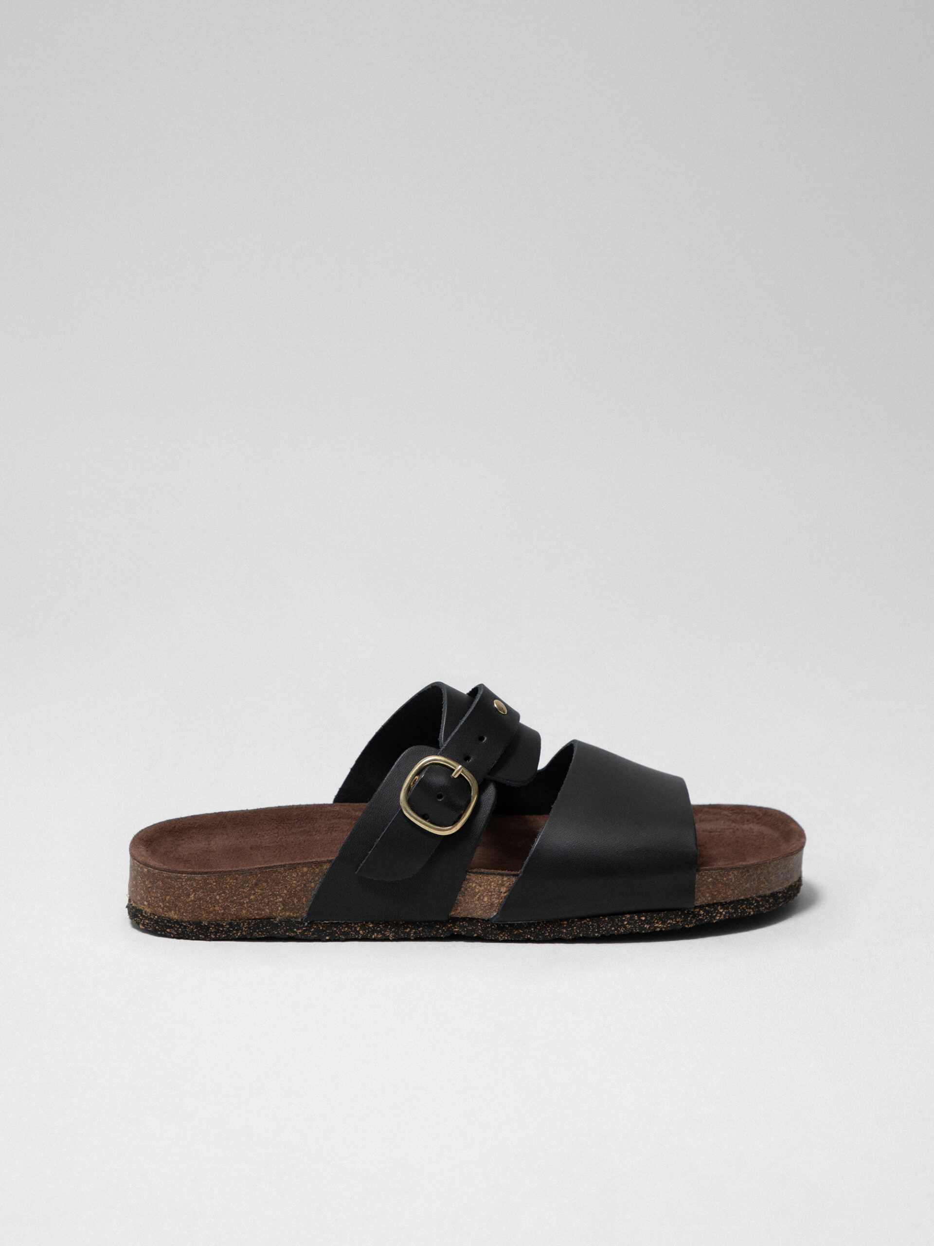 BOSABO Sandalen aus Leder Damen (VACHETTE NERO)