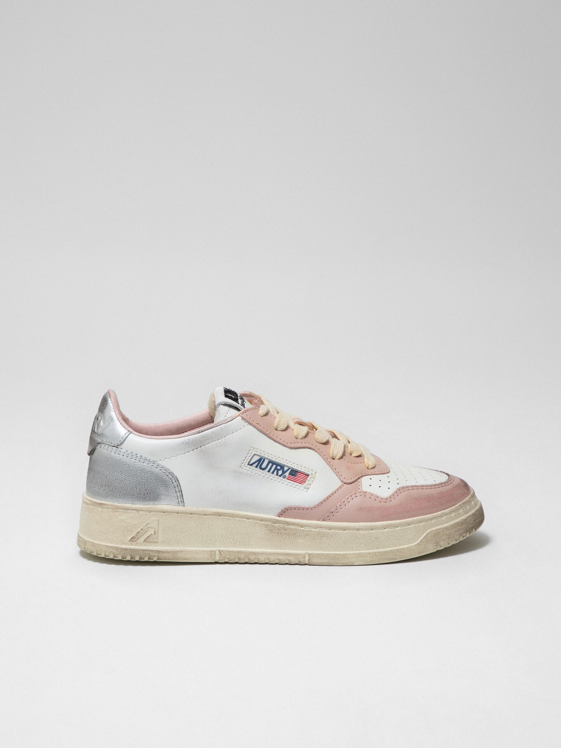 AUTRY Sneaker aus Leder Damen (SV35 WHITE/ROSE/SILVER)