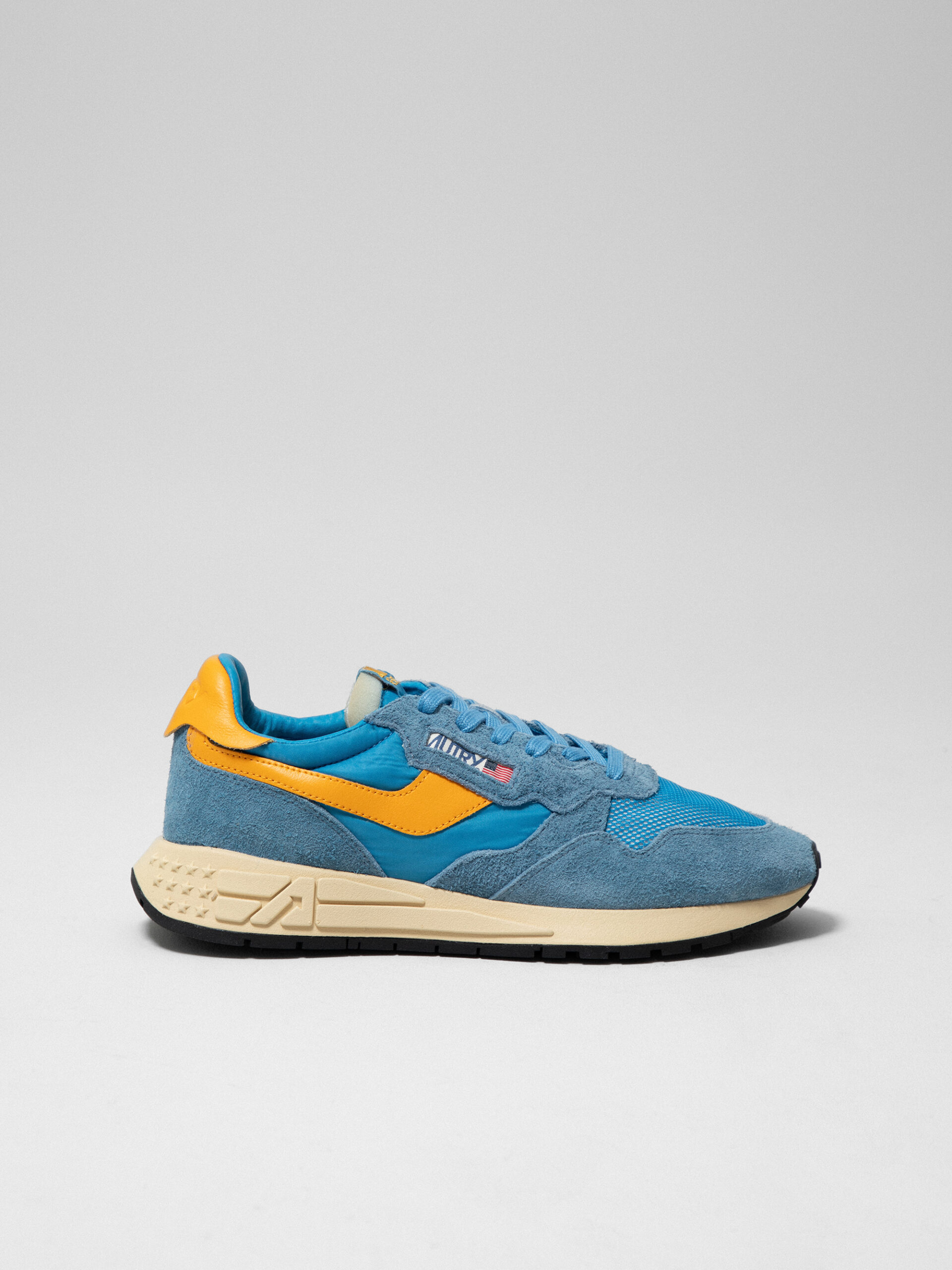 AUTRY Sneaker mit Lederapplikationen Herren (UT02 BLUE/ORANGE)