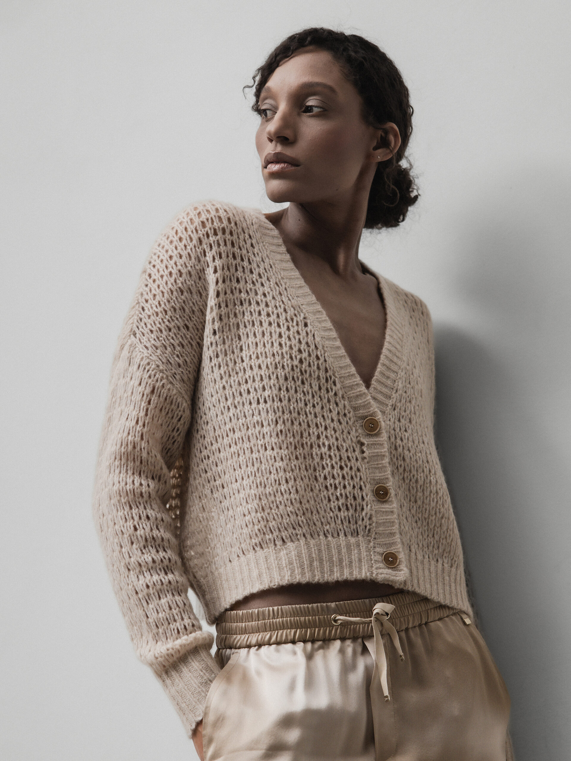 DANIELS Strickjacke aus Cashmere Damen (SAND 19109)