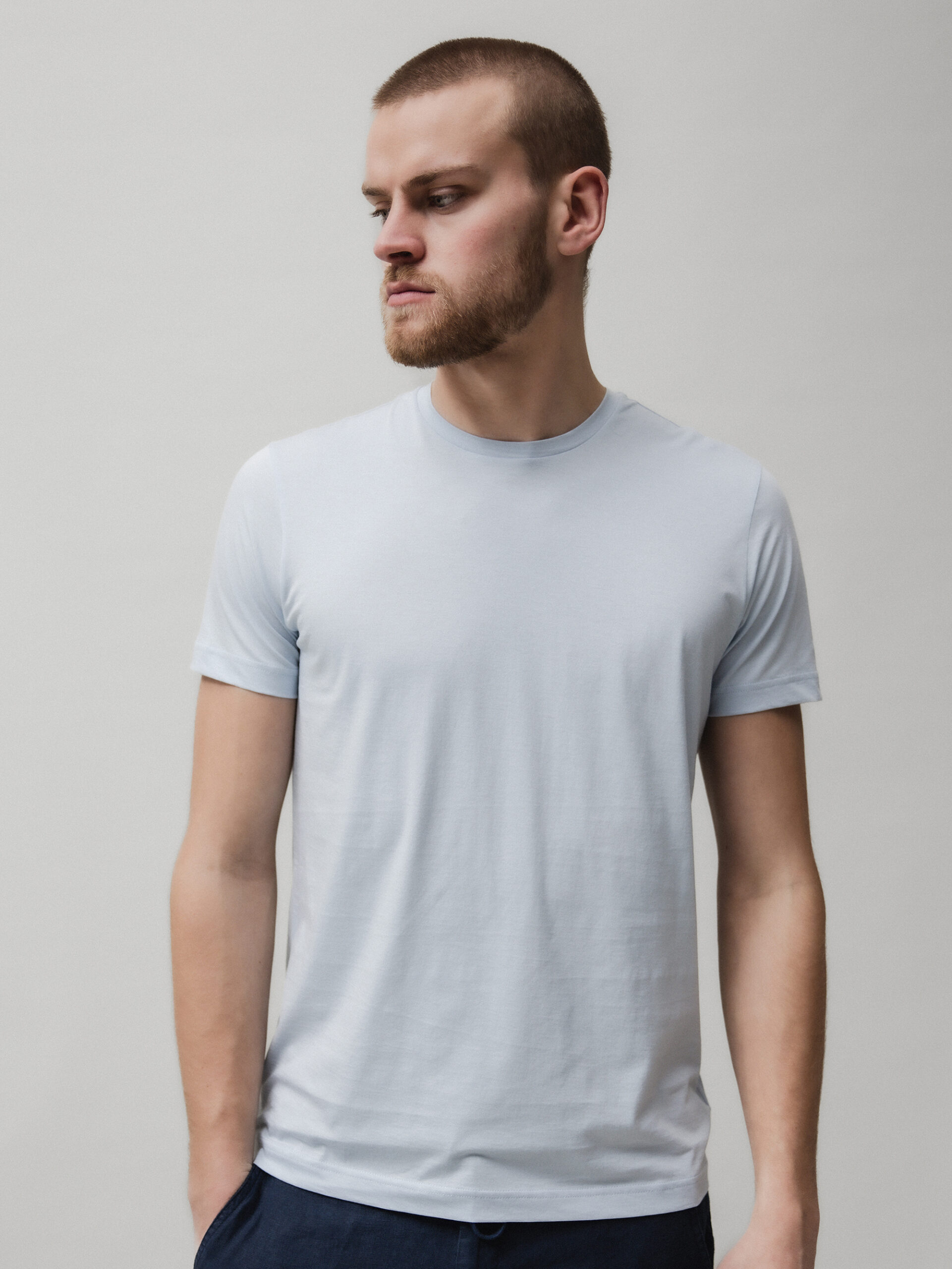 STEFAN BRANDT T-Shirt aus Baumwolle Herren (07100 HBLAU)