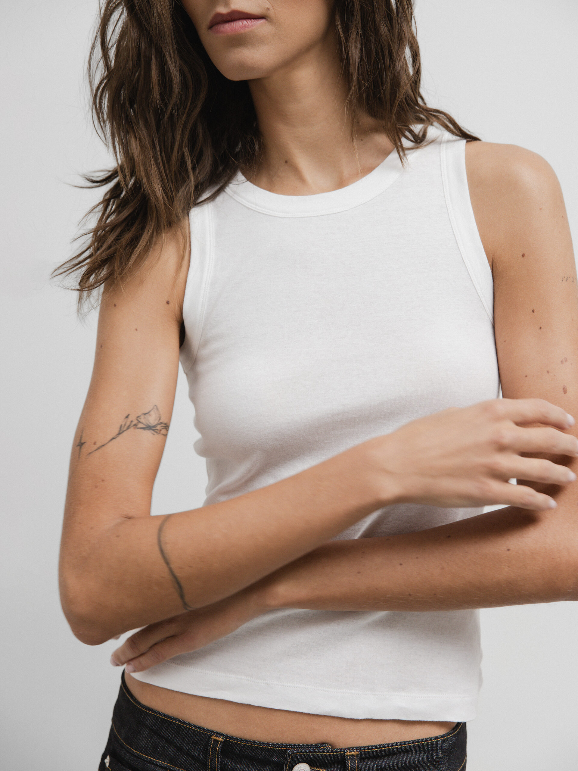 DANIELS Top aus Baumwolle Damen (WEISS REAC)