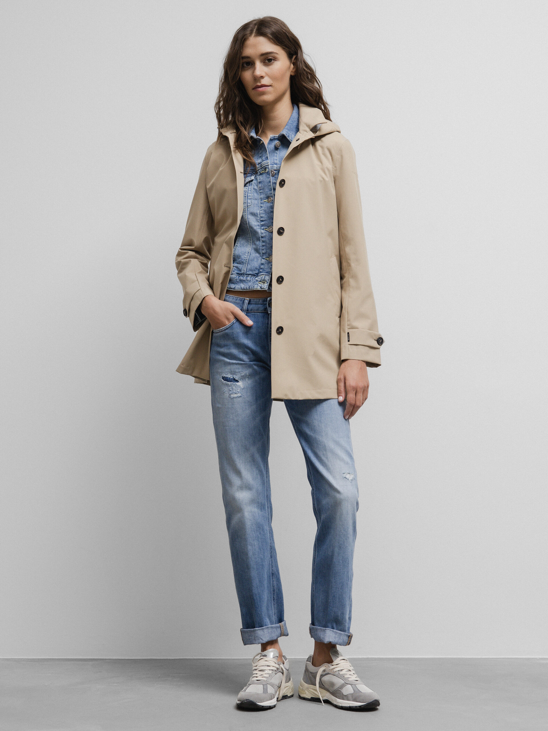 SAVE THE DUCK Leichte Jacke Damen (40015 STARDUST BEIGE)