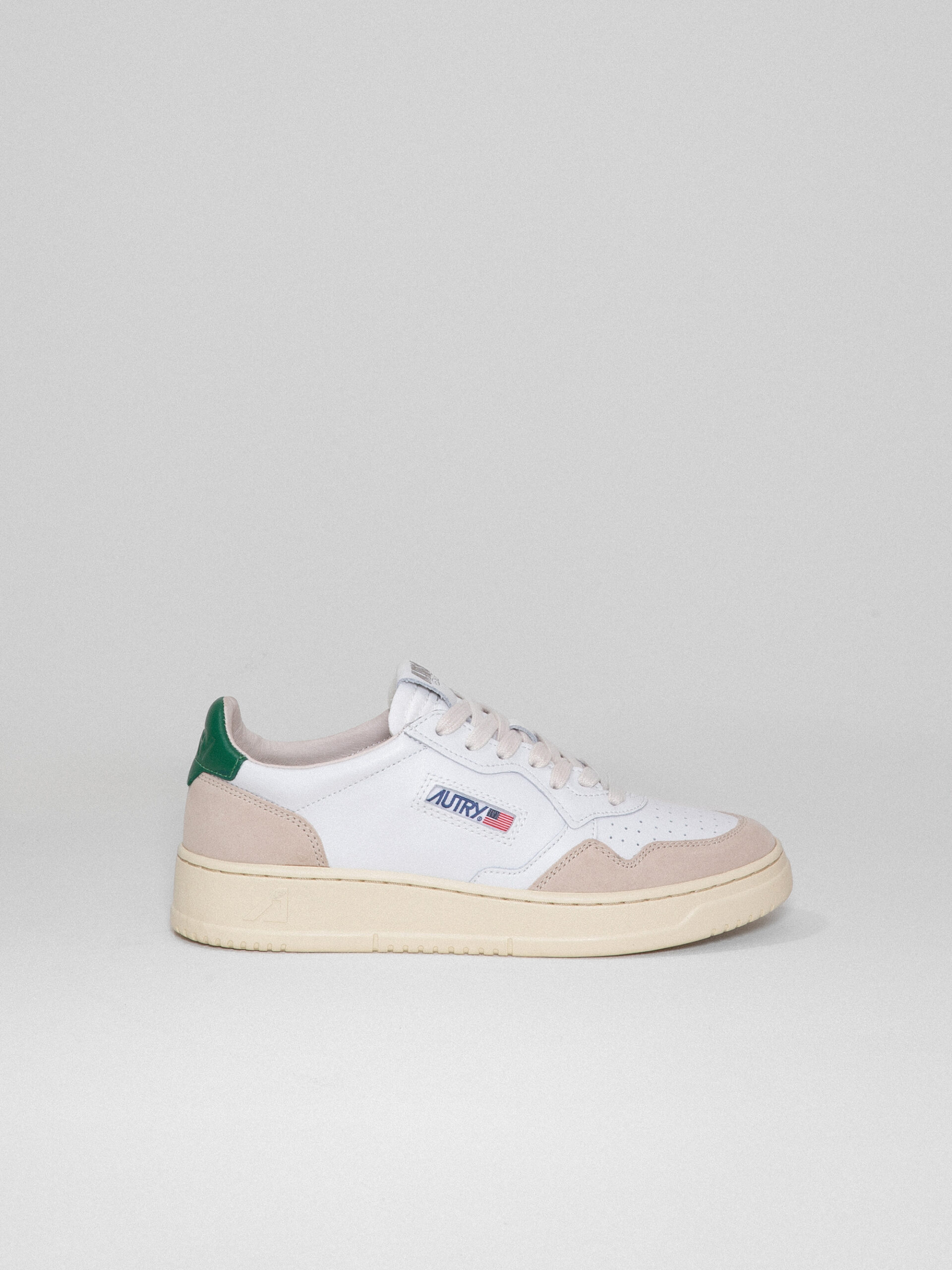 AUTRY Sneaker aus Leder Herren (LS23 WHITE/GREEN)