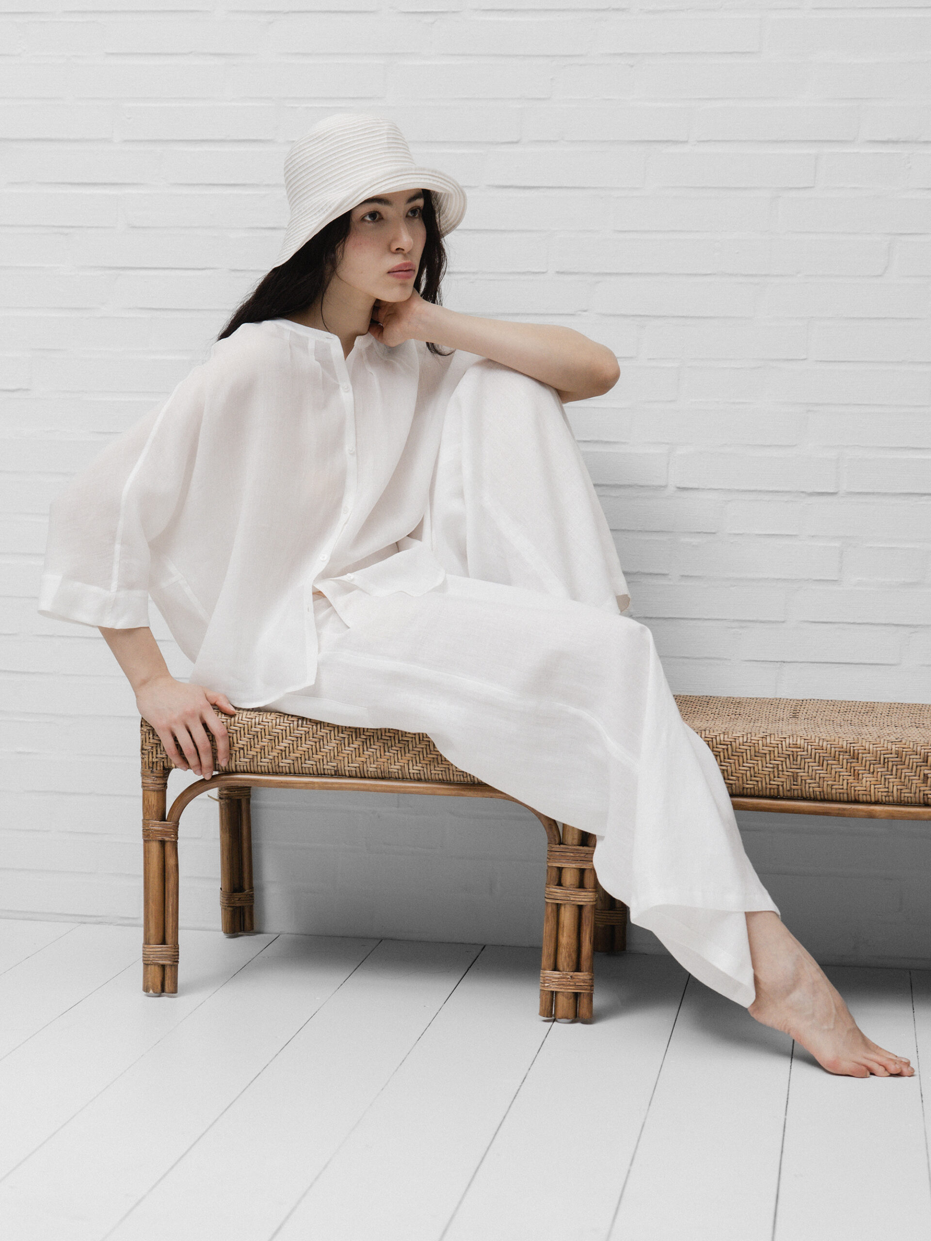 DRYKORN Lässige Hose aus Leinen Damen (6000 WEISS)