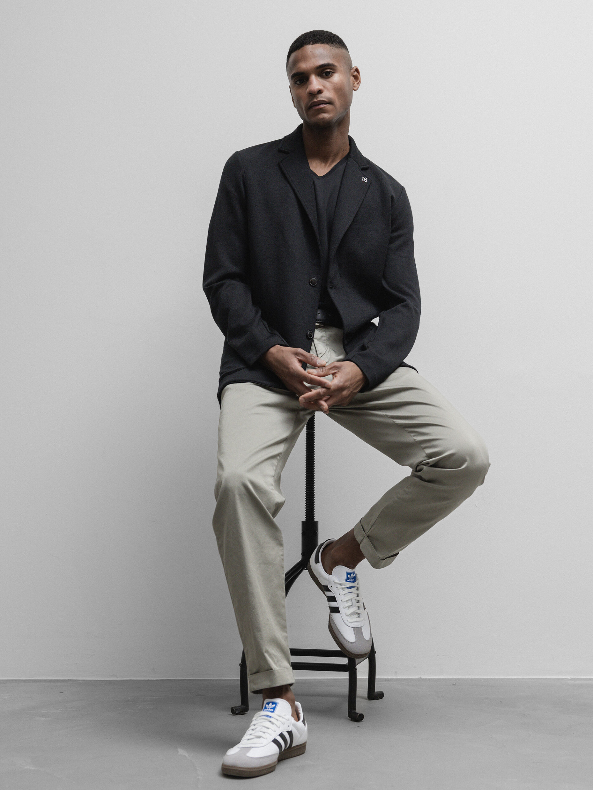 GRAN SASSO Schurwollsakko Herren (099 SCHWARZ)