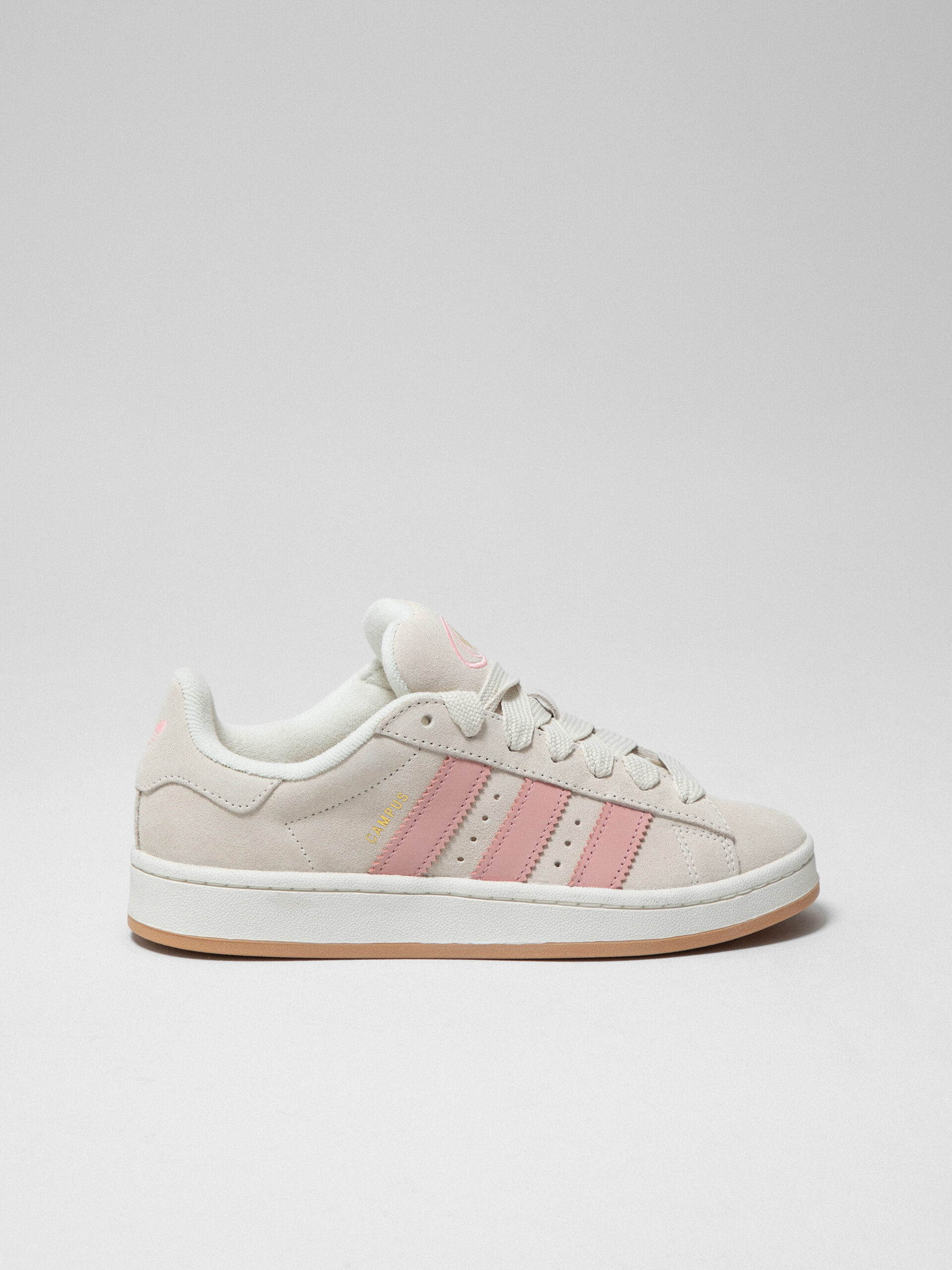 ADIDAS Sneaker aus Veloursleder Damen (JI2752 CREME/ROSE)