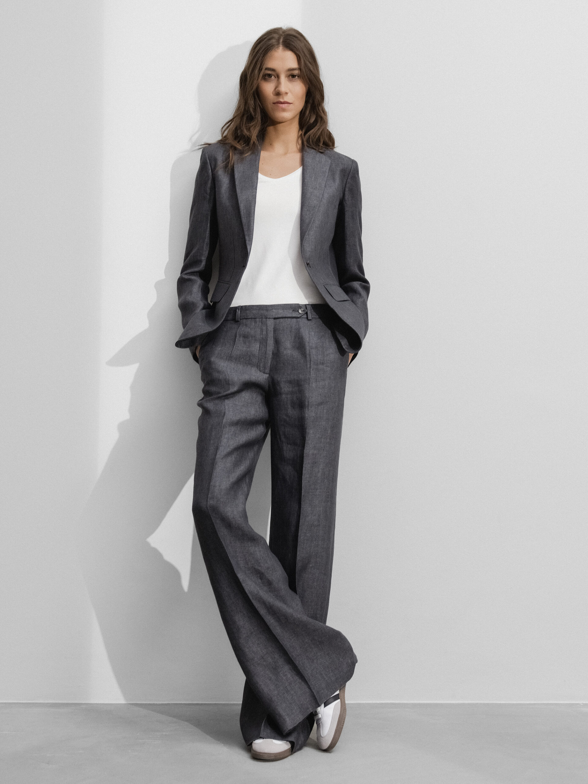 DANIELS Hose aus Leinen Damen (ANTHRA FISCH6128)