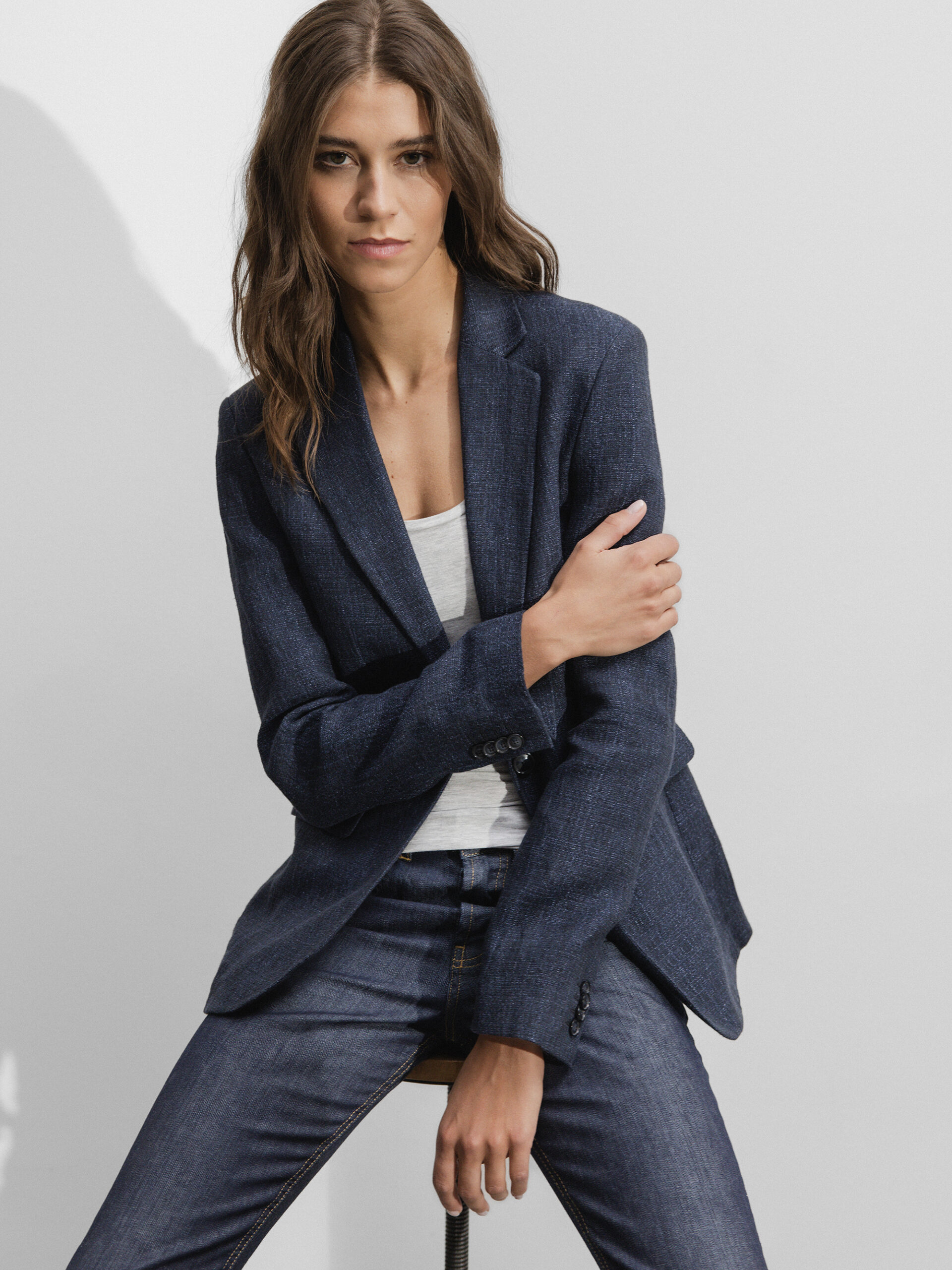 DANIELS Blazer aus Leinen Damen (NAVY 3374)