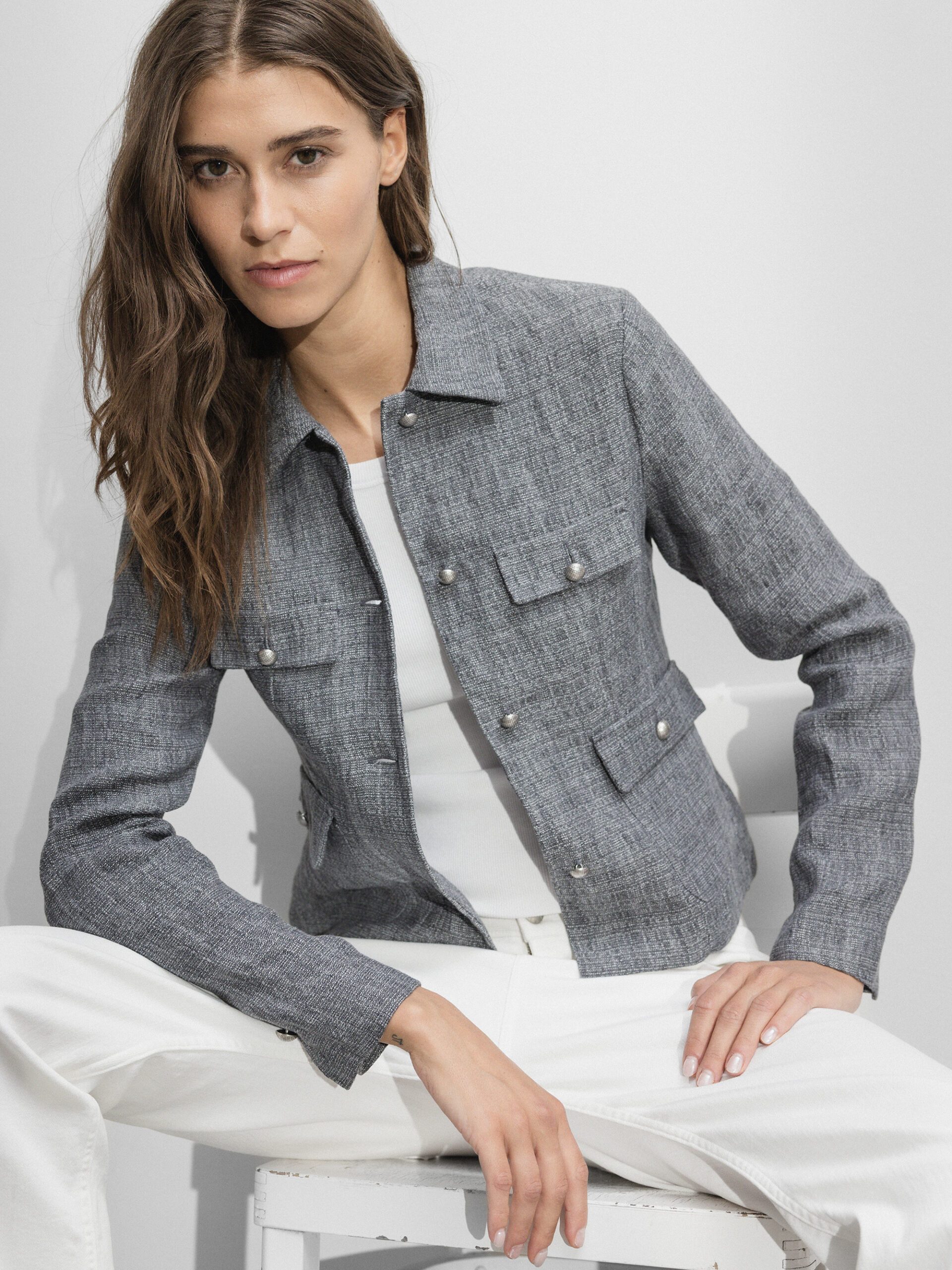DANIELS Leichter Blazer Damen (GREY 3370)