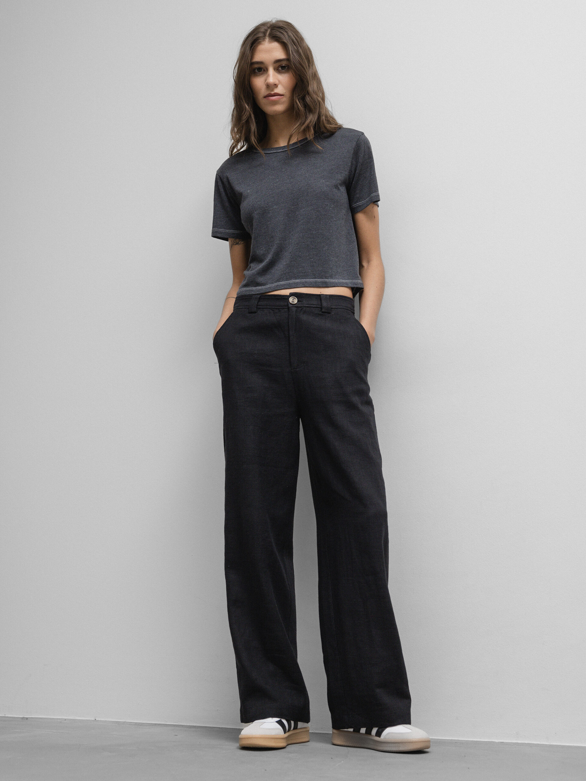 JC SOPHIE Weite Hose Damen (105 BLACK)