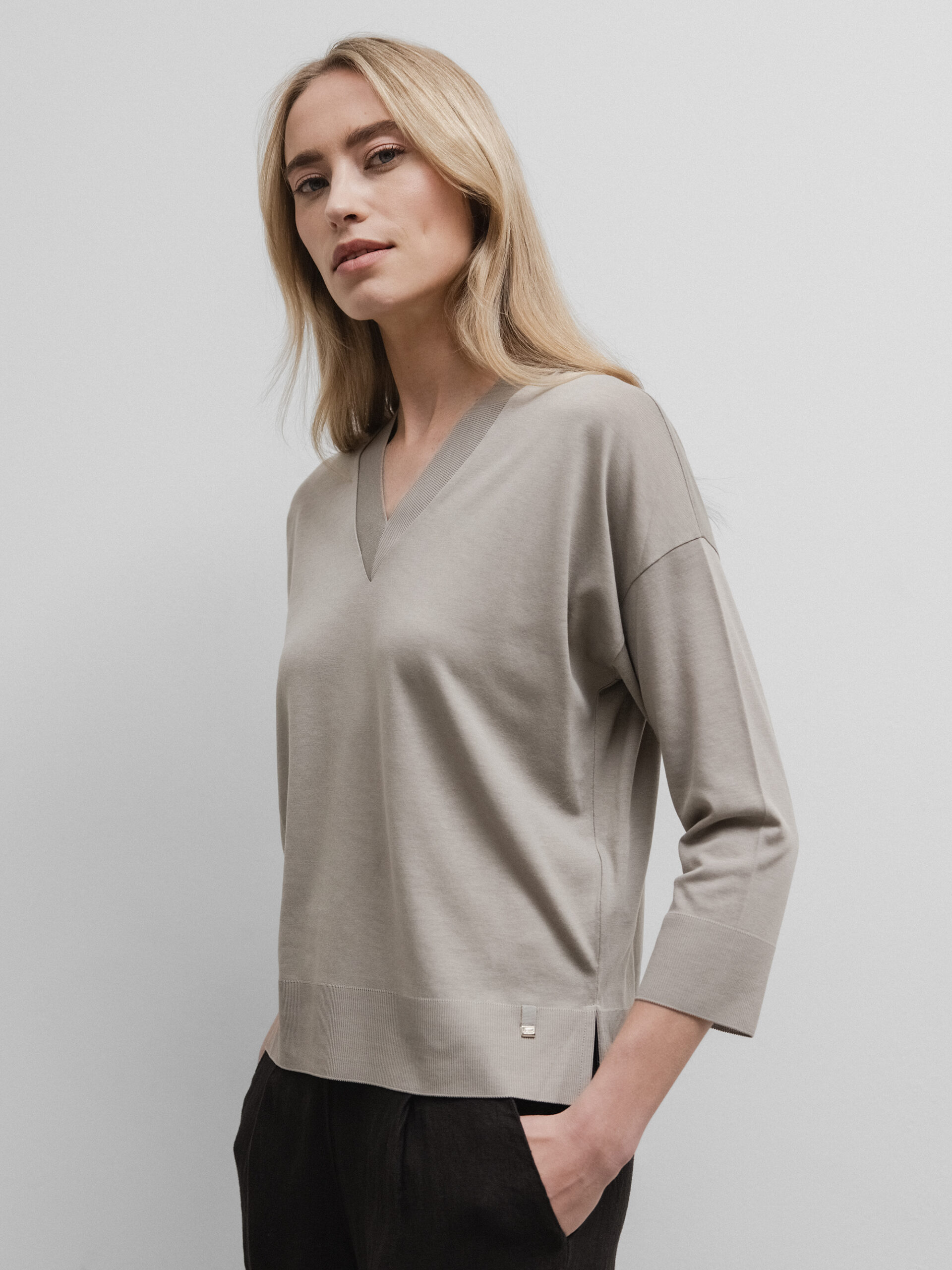 HERNO Feinstrickpullover Damen (2600 TAUPE)
