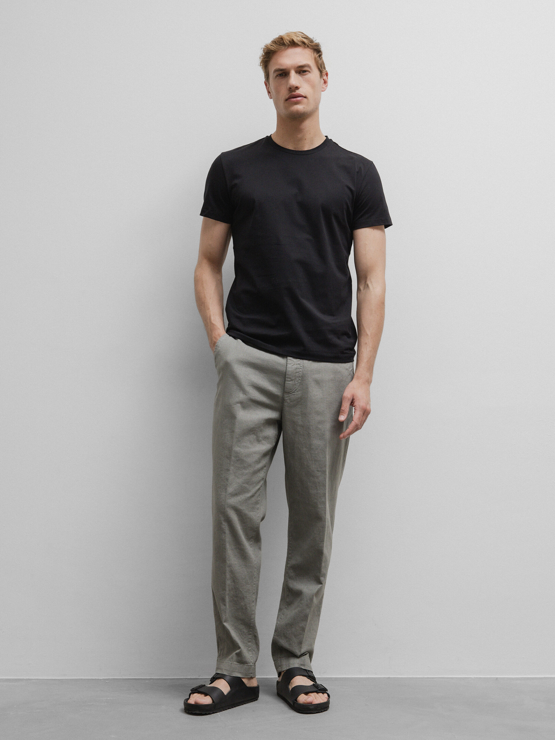 UNIFORM Hose aus Leinen Herren (038 GRAU)