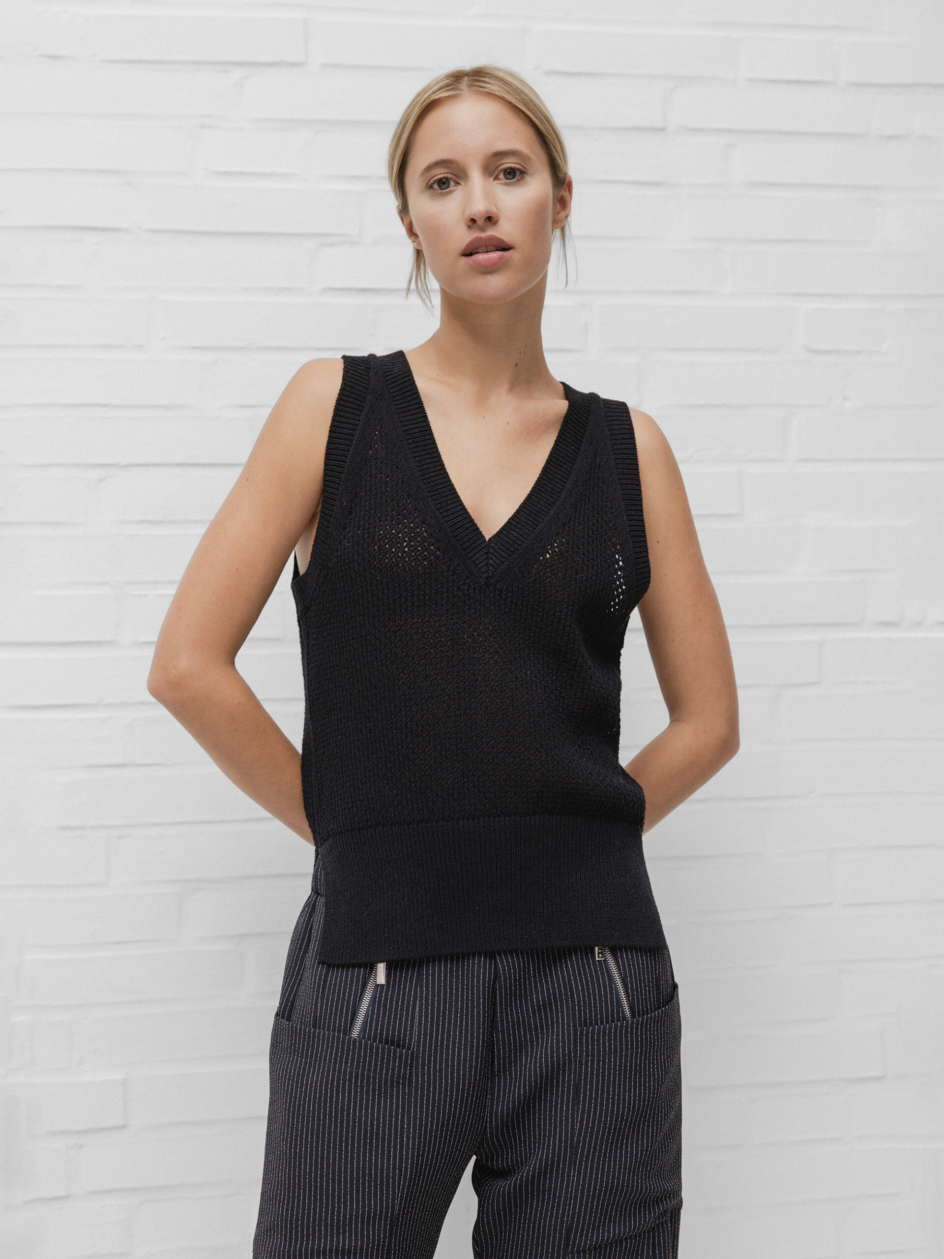 ECOALF Pullunder aus Baumwolle Damen (319 BLACK)