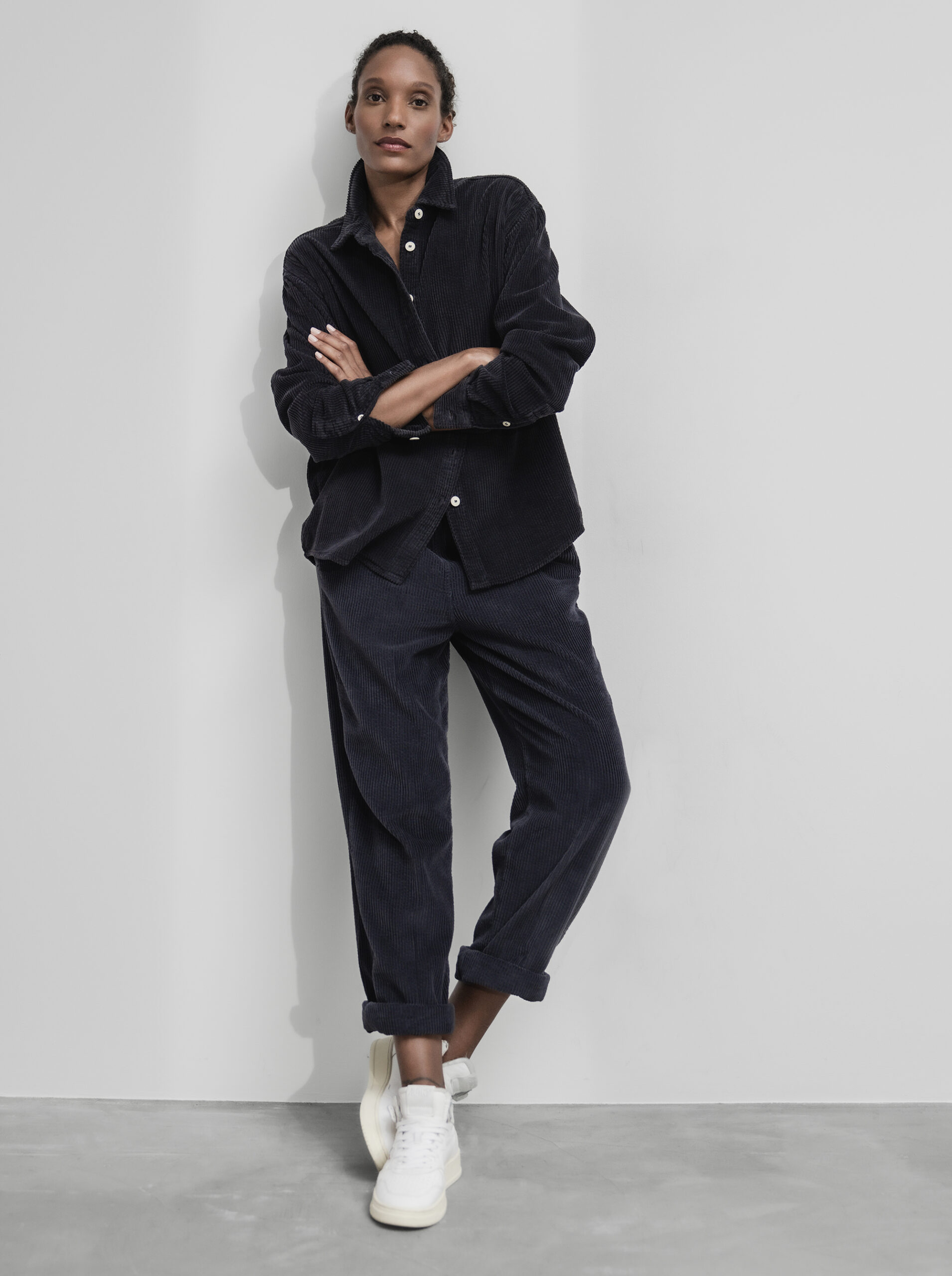 AMERICAN VINTAGE Lässige Cordhose Damen (CARBONE VINT)