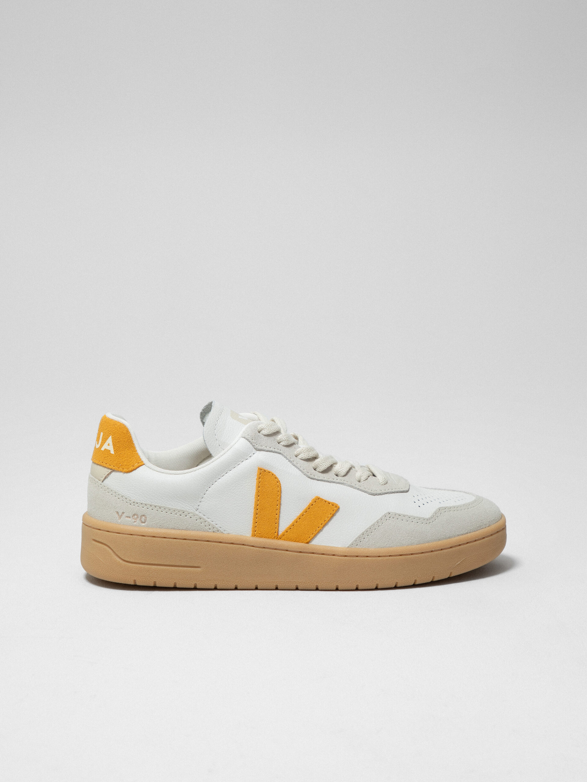 VEJA Sneaker aus Leder Damen (WHITE/YELLOW)