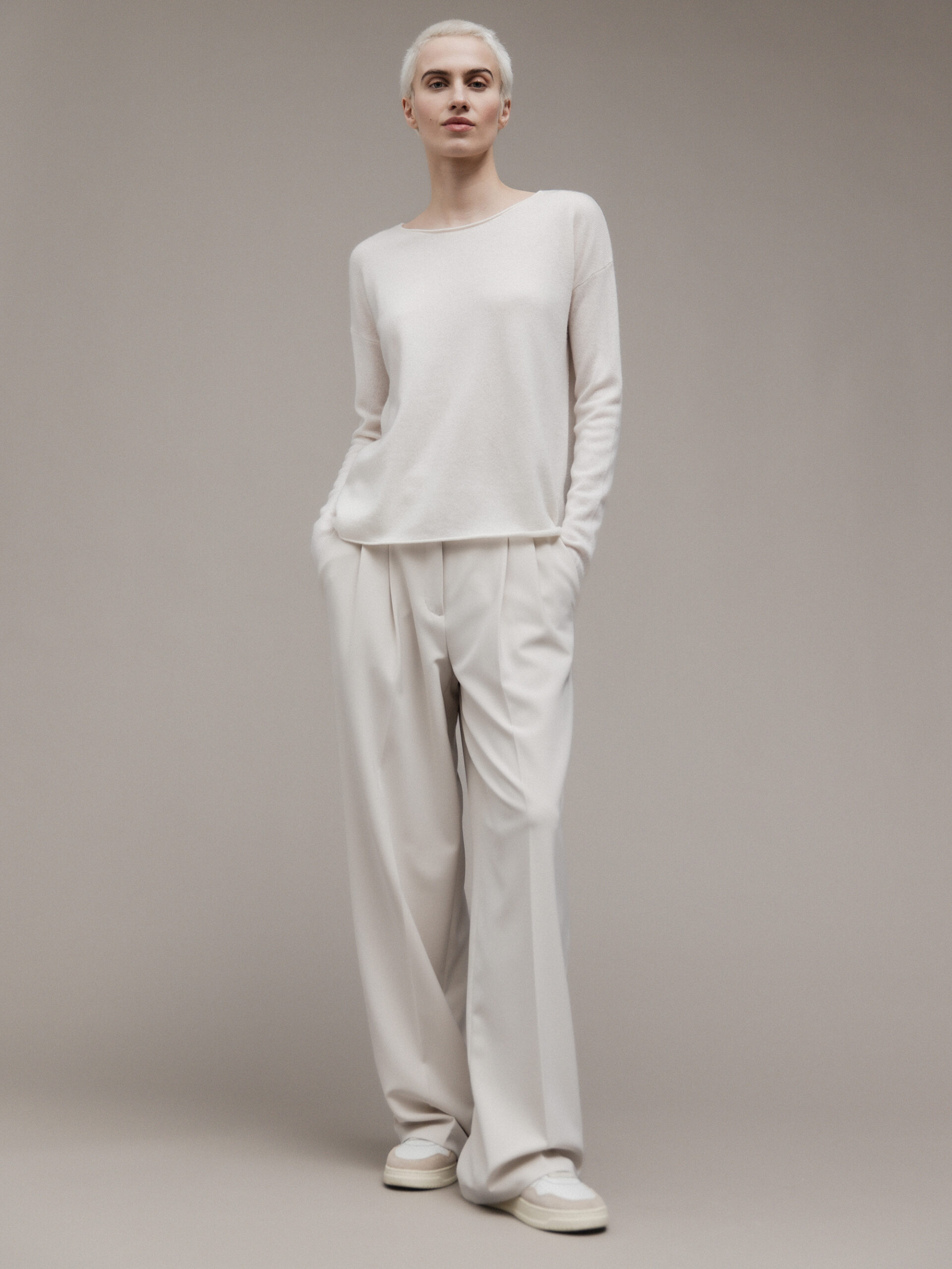 CAMBIO Weite Hose Damen (702 LT SAND)