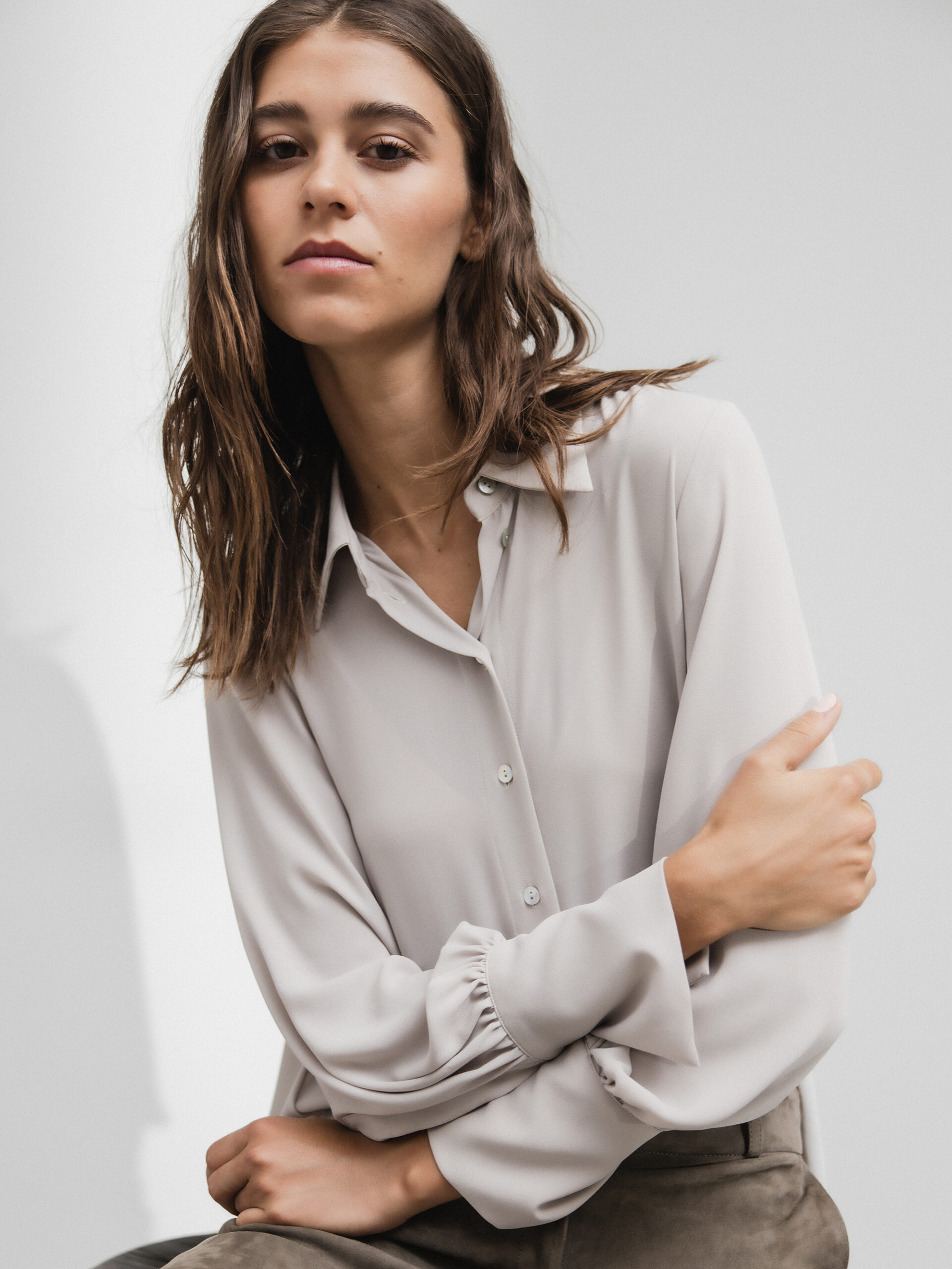 Janice & Jo Bluse Damen (007 DARK SAND)