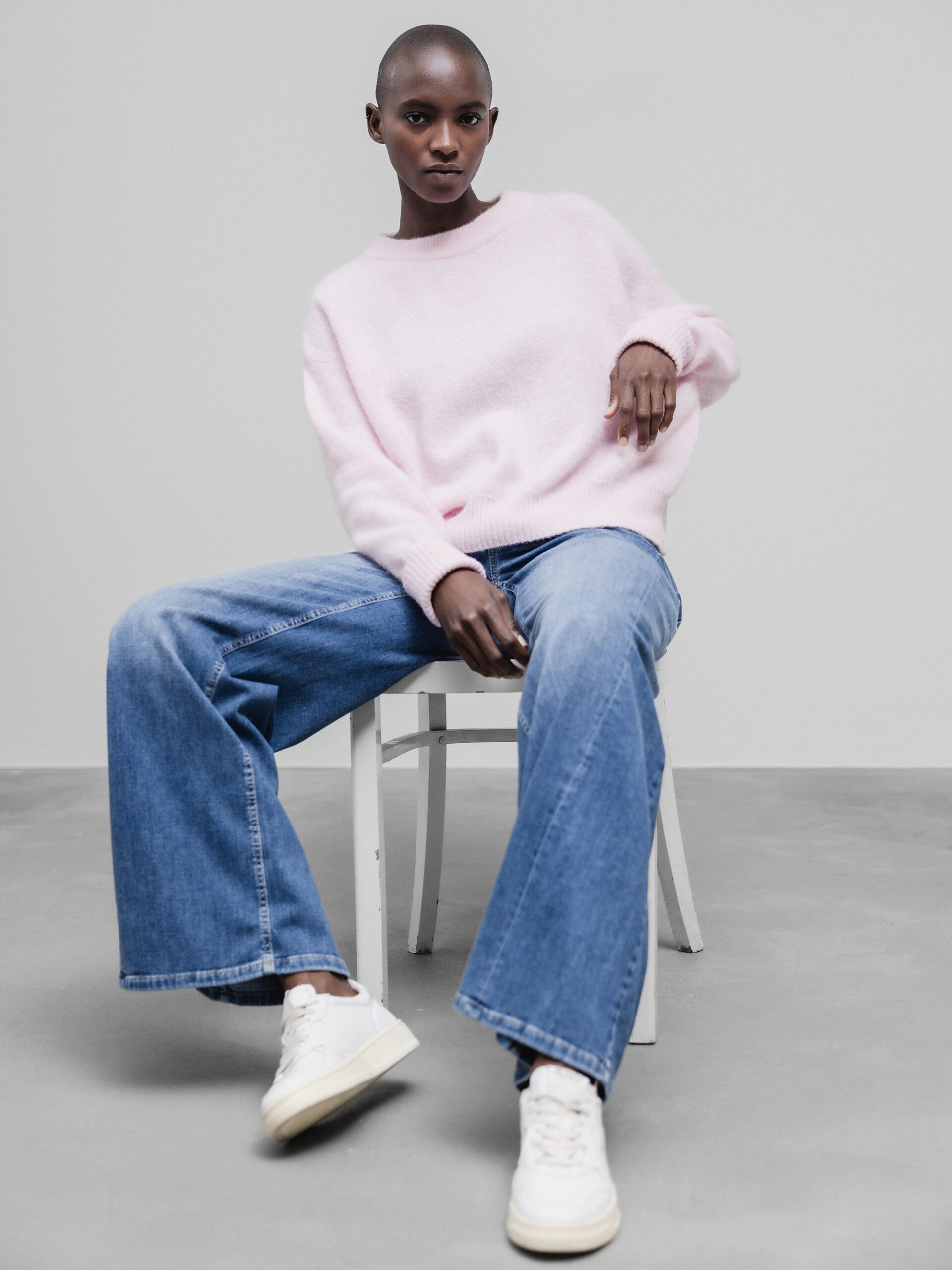 AMERICAN VINTAGE Pullover aus Alpakawolle Damen (ROSE)