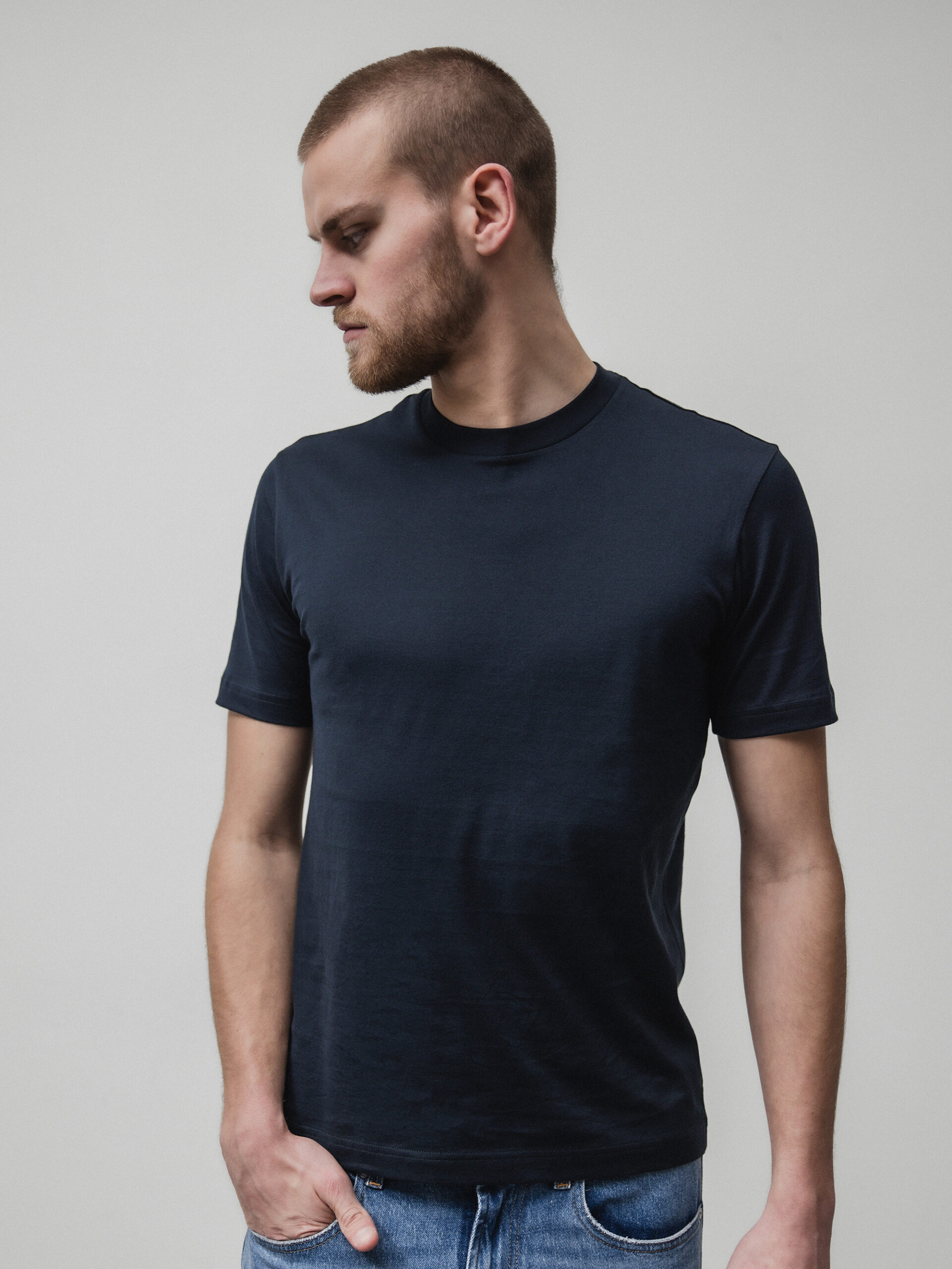 STEFAN BRANDT T-Shirt aus Baumwolle Herren (07950 MARINE)